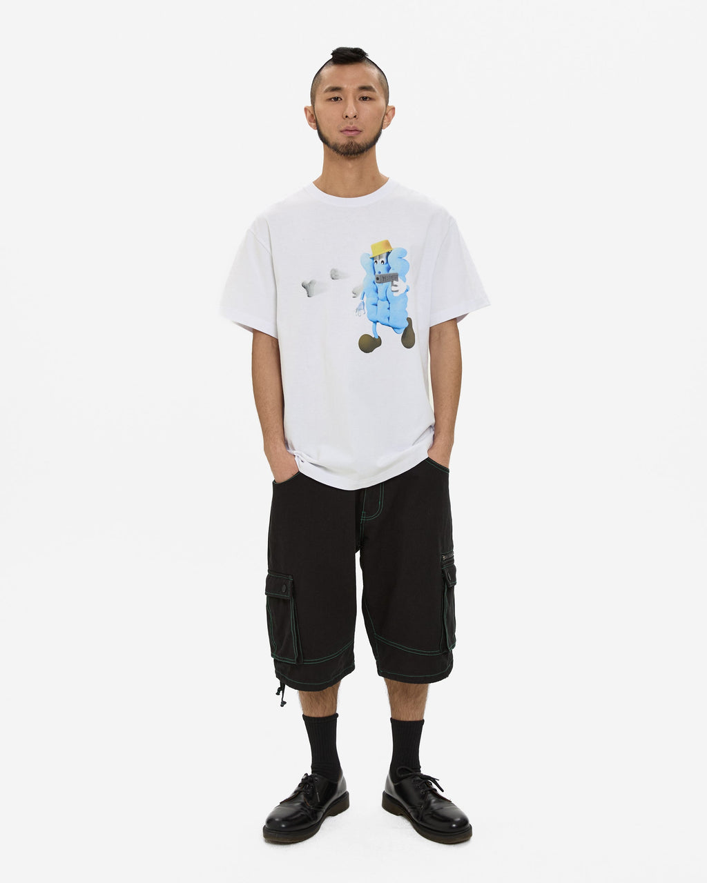 yeseyesee - Y.E.S Shooting Tee (White) product image 6 | TRAB K-Fashion Australia