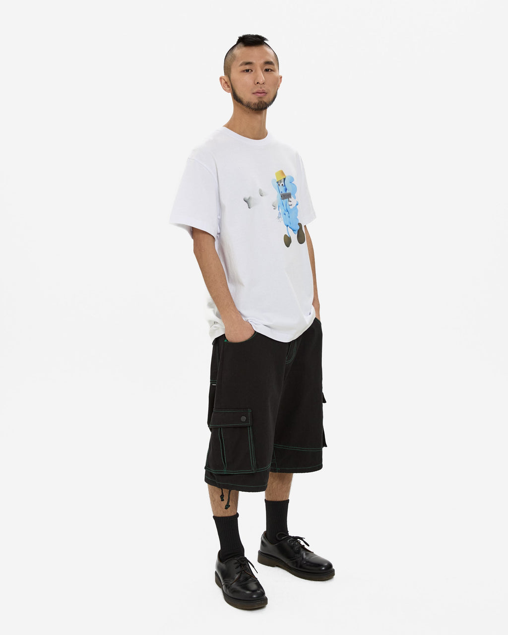 yeseyesee - Y.E.S Shooting Tee (White) product image 7 | TRAB K-Fashion Australia