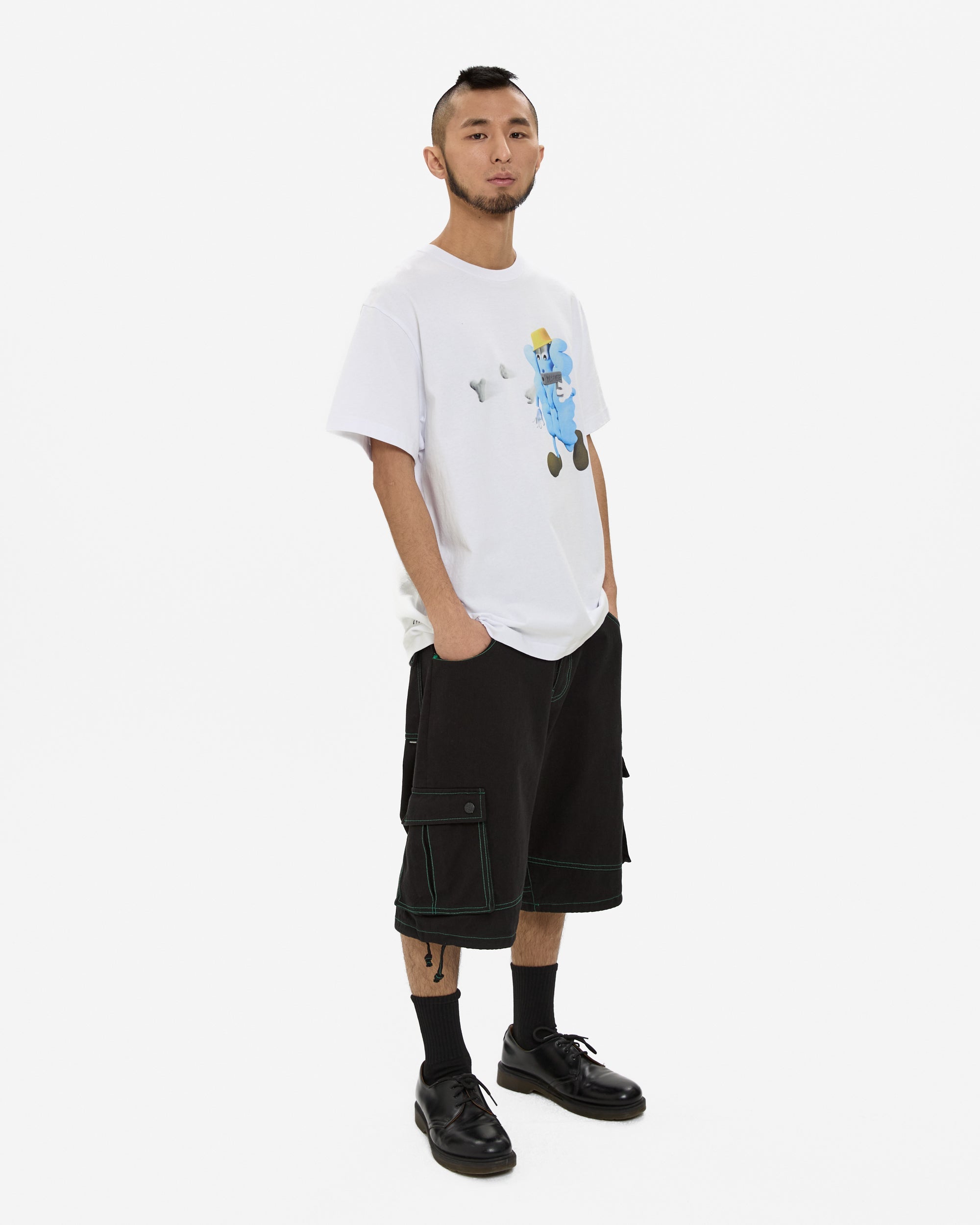 yeseyesee - Y.E.S Shooting Tee (White) product image 7 | TRAB K-Fashion Australia