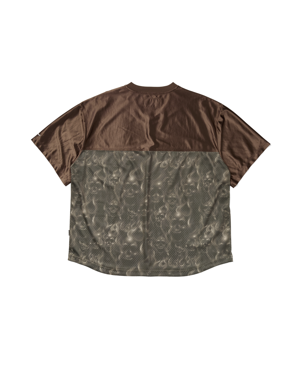 yeseyesee - Y.E.S Skull Mesh Tee (Brown) product image 2 | TRAB K-Fashion Australia