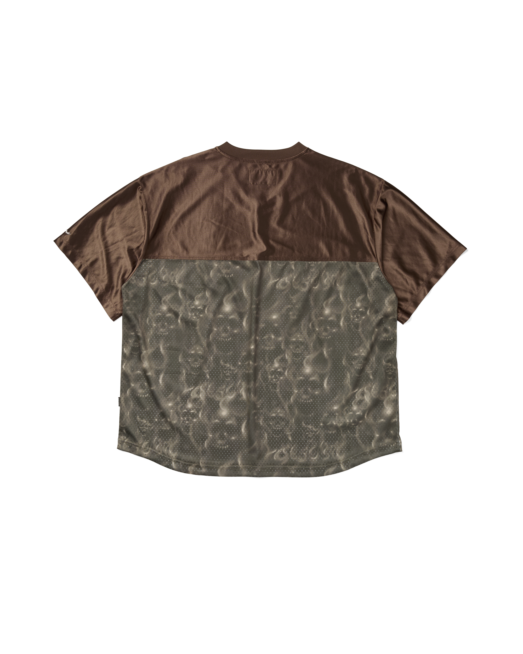 yeseyesee - Y.E.S Skull Mesh Tee (Brown) product image 2 | TRAB K-Fashion Australia