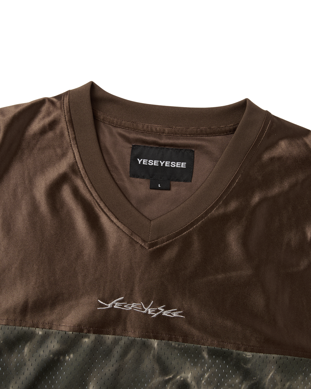 yeseyesee - Y.E.S Skull Mesh Tee (Brown) product image 3 | TRAB K-Fashion Australia
