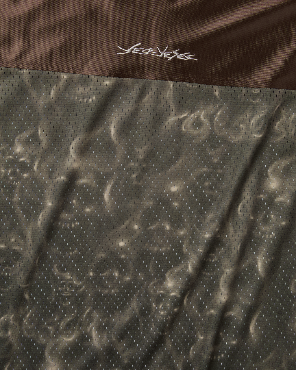 yeseyesee - Y.E.S Skull Mesh Tee (Brown) product image 4 | TRAB K-Fashion Australia
