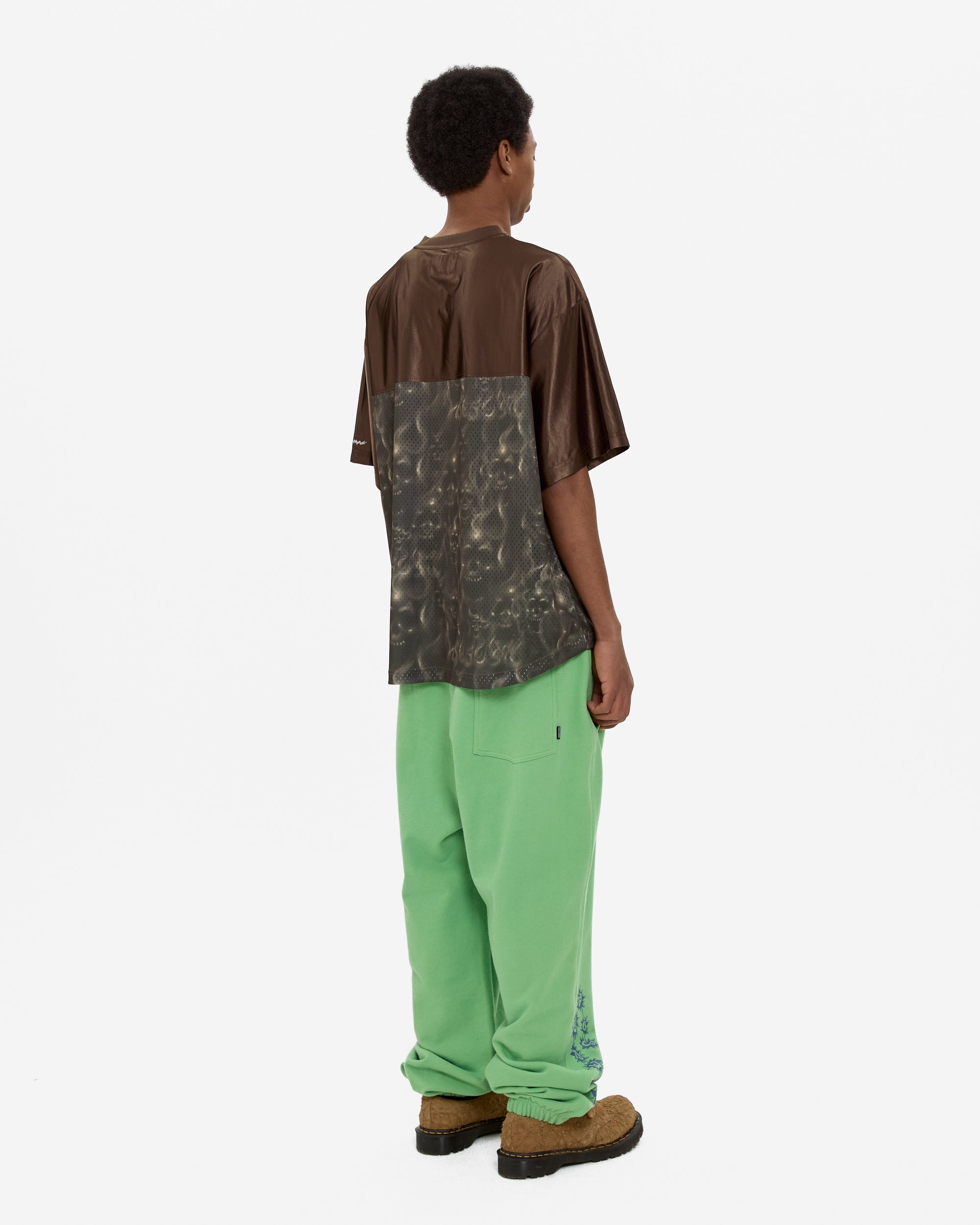 yeseyesee - Y.E.S Skull Mesh Tee (Brown) product image 9 | TRAB K-Fashion Australia