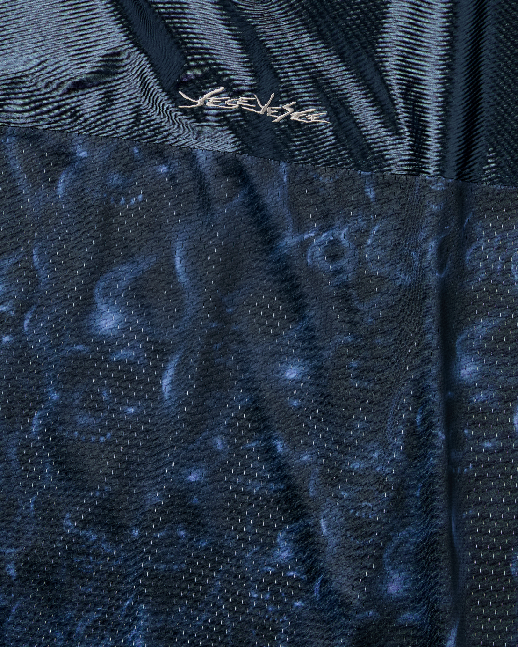 yeseyesee - Y.E.S Skull Mesh Tee (Navy) product image 4 | TRAB K-Fashion Australia