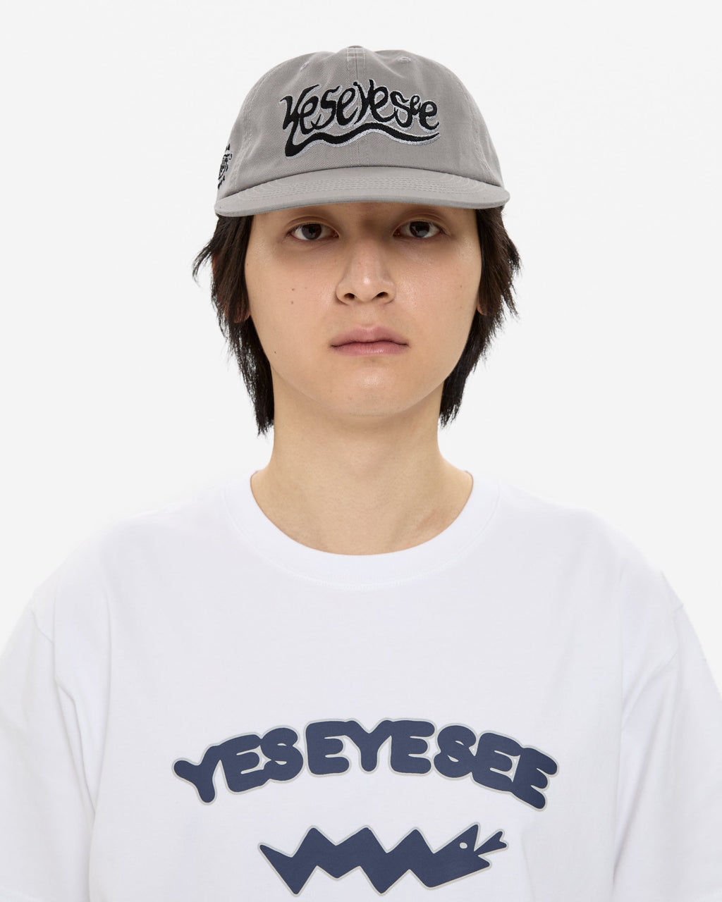 yeseyesee - Y.E.S Snail Logo Cap (Grey) product image 5 | TRAB K-Fashion Australia