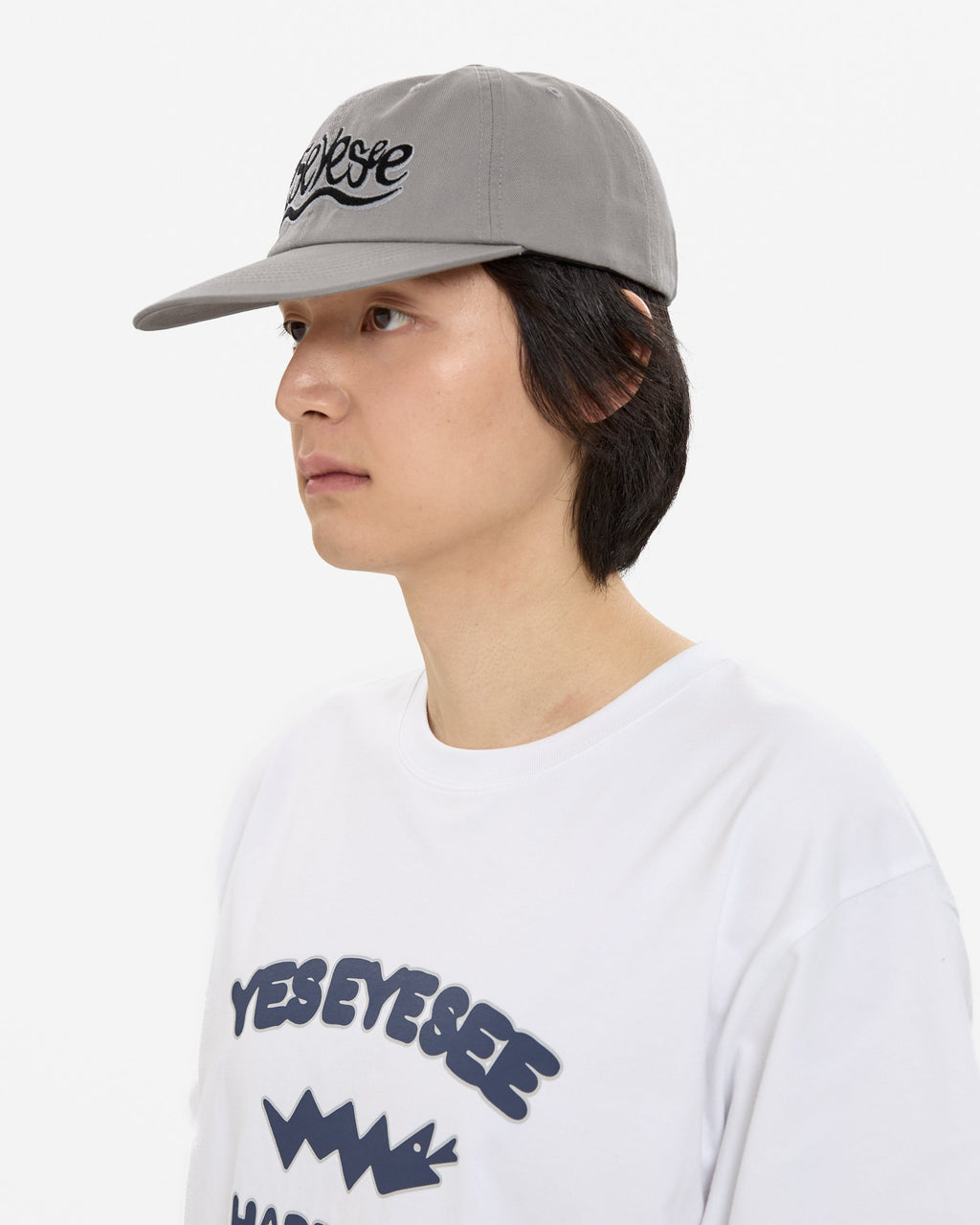 yeseyesee - Y.E.S Snail Logo Cap (Grey) product image 6 | TRAB K-Fashion Australia