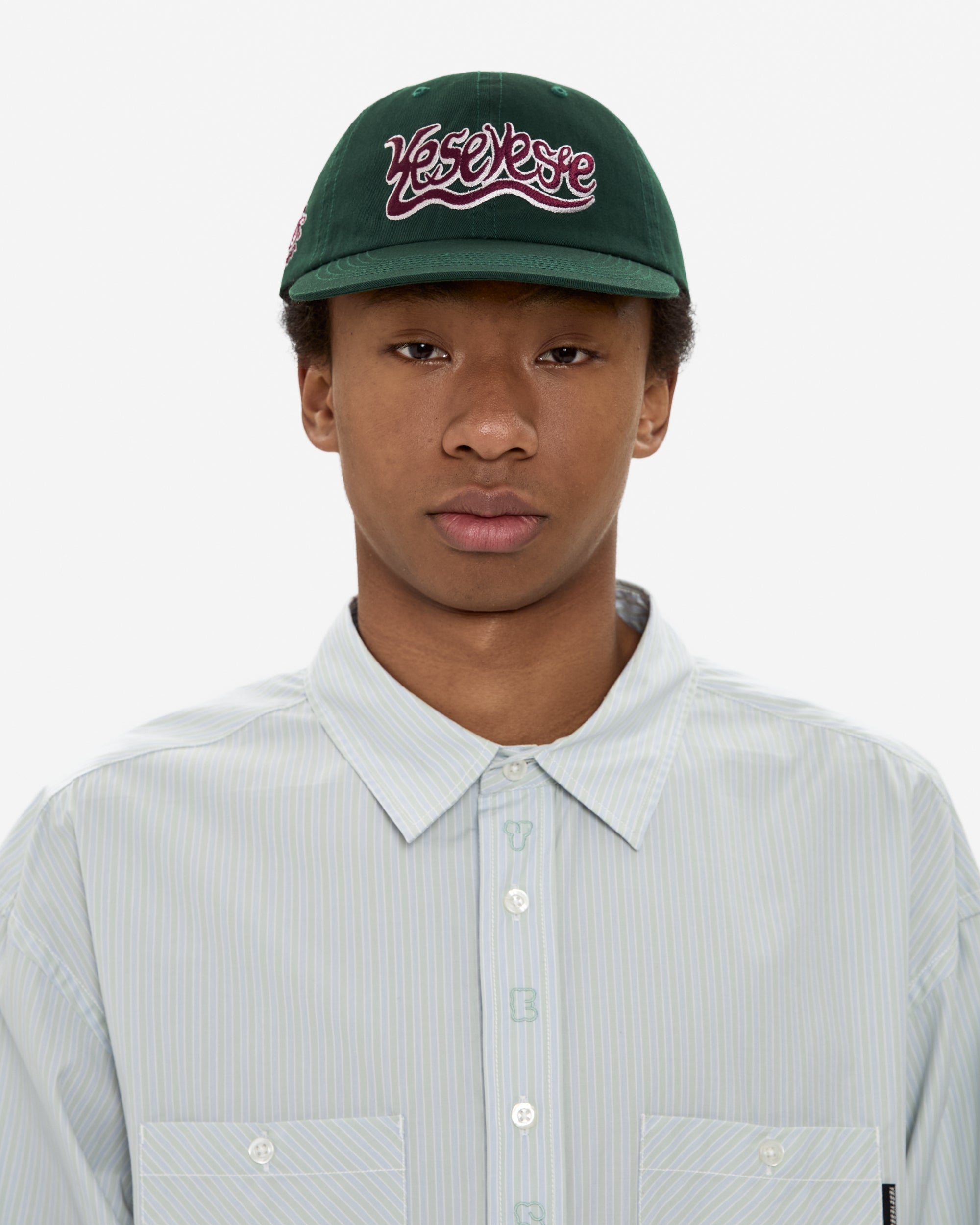 yeseyesee - Y.E.S Snail Logo Cap (Green) product image 6 | TRAB K-Fashion Australia