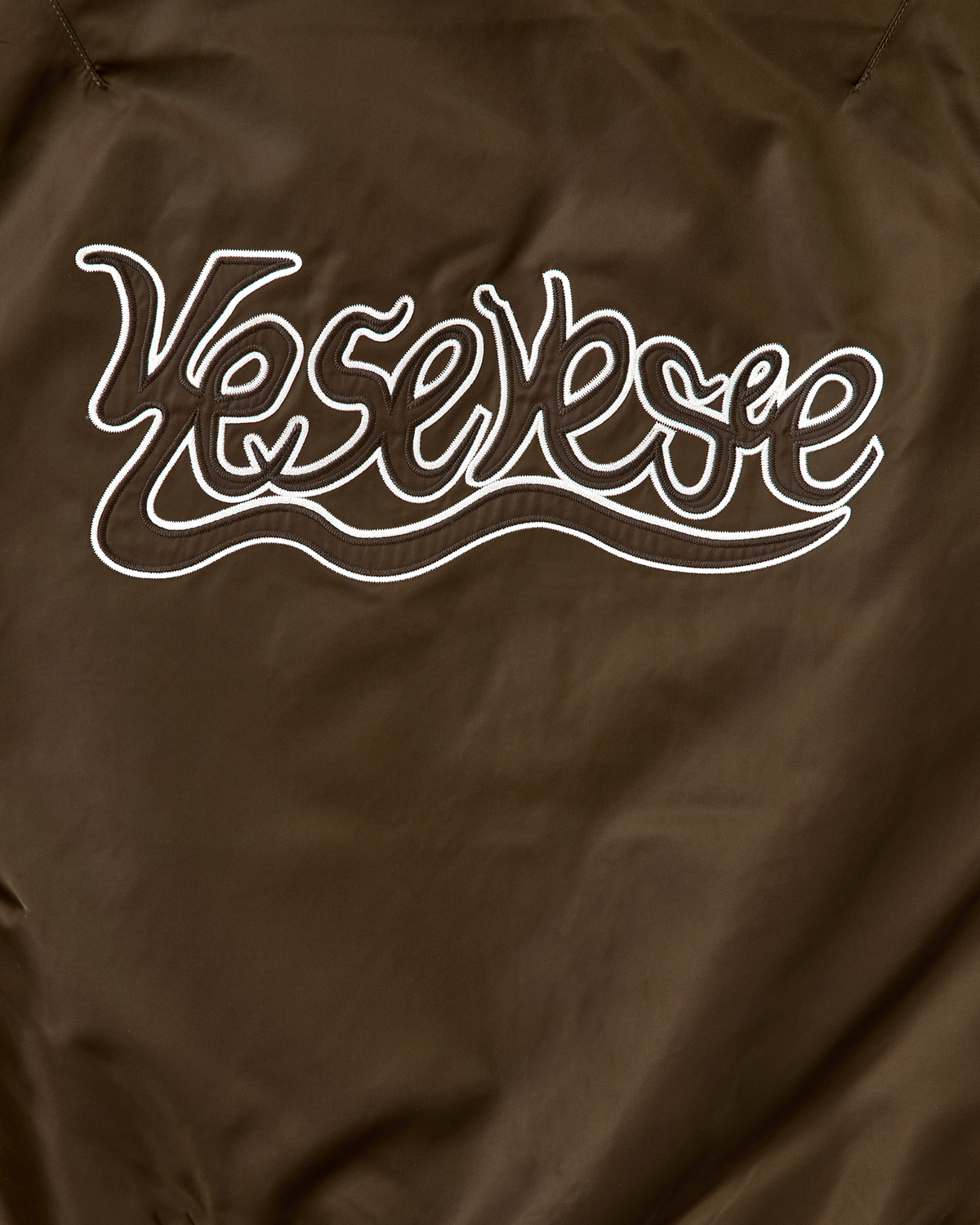 yeseyesee - Y.E.S Snail Logo Stadium Jacket (Brown) product image 6 | TRAB K-Fashion Australia