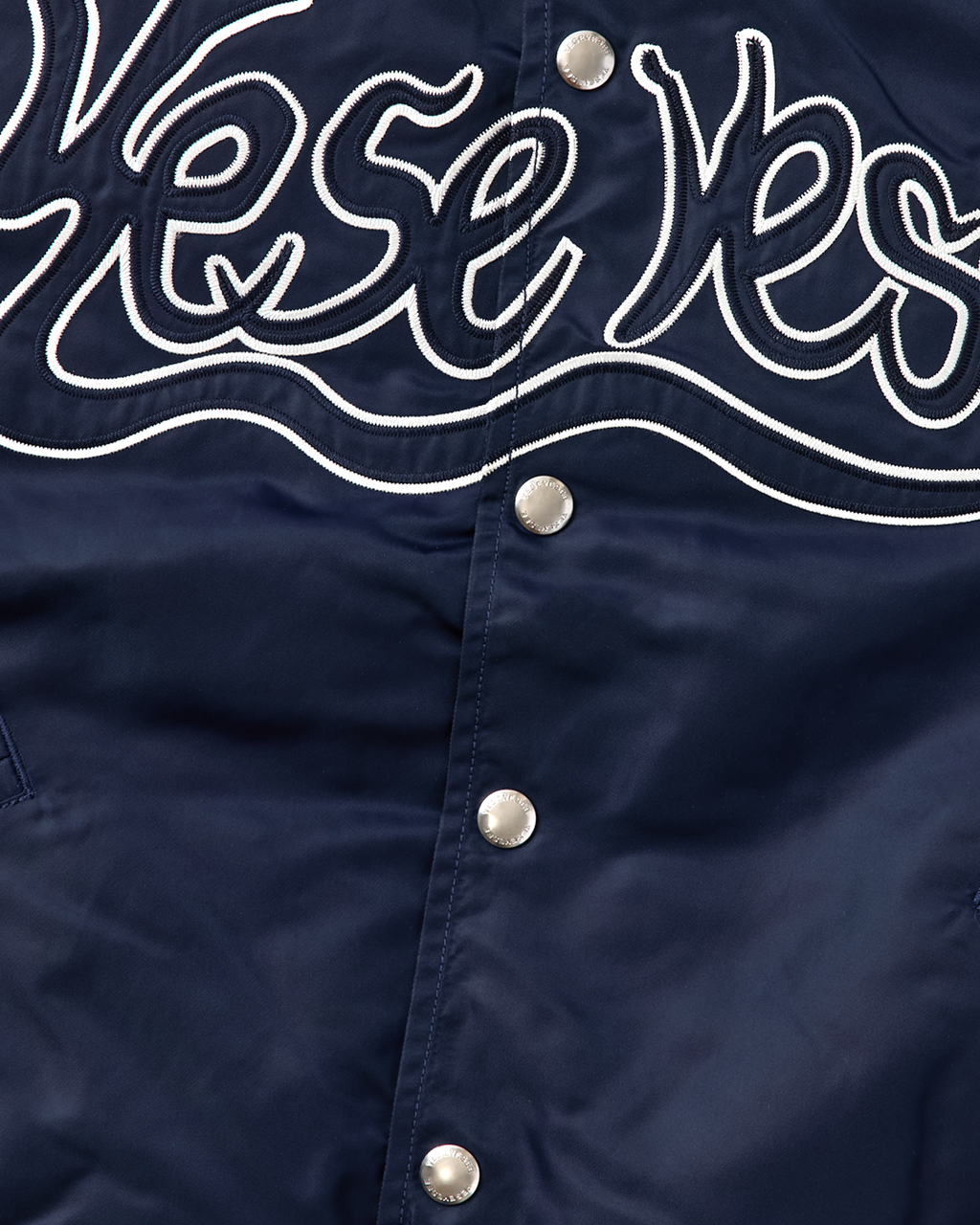 yeseyesee - Y.E.S Snail Logo Stadium Jacket (Navy) product image 5 | TRAB K-Fashion Australia
