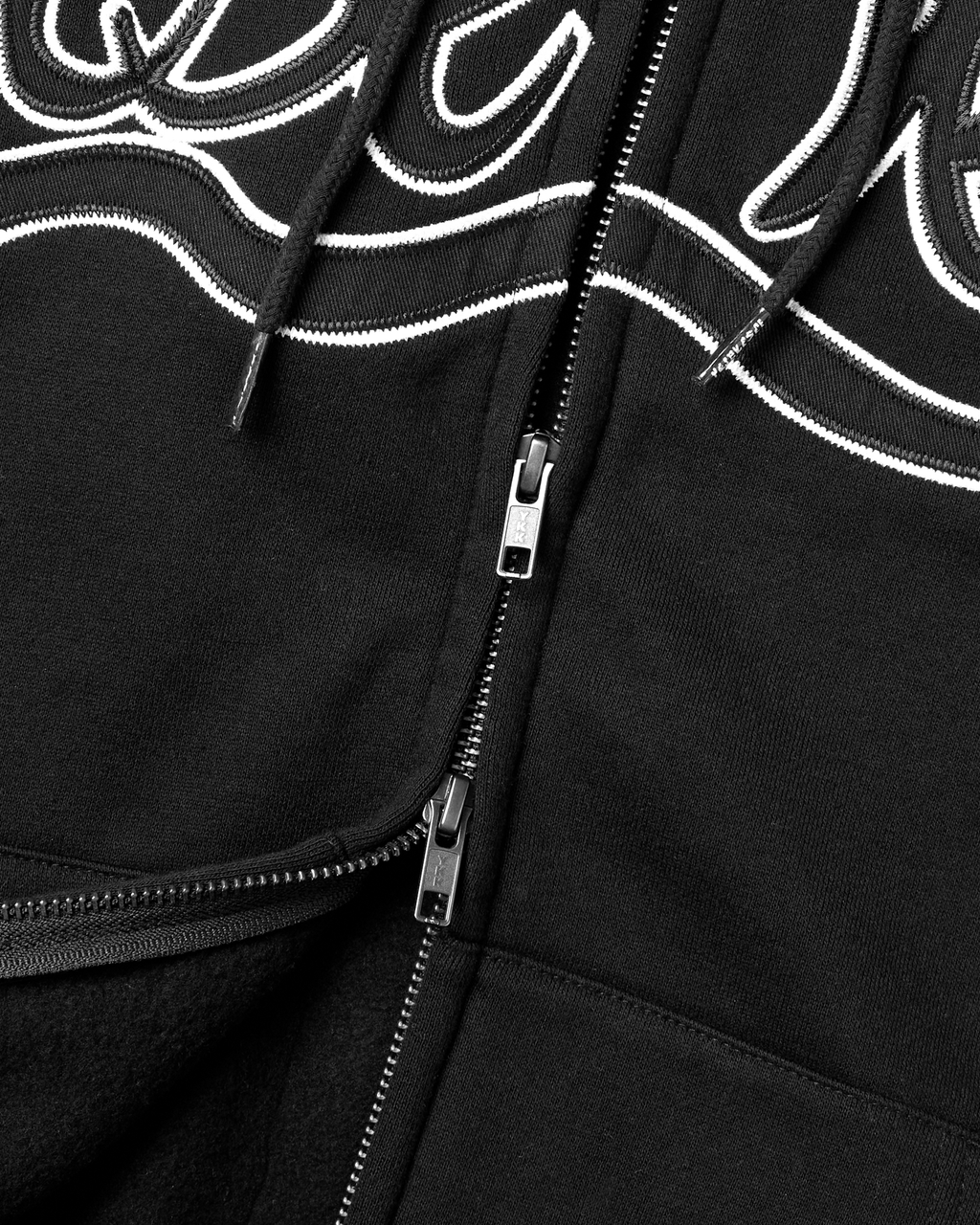 yeseyesee - Y.E.S Snail Logo Zip-Up Hoodie (Black) product image 5 | TRAB K-Fashion Australia