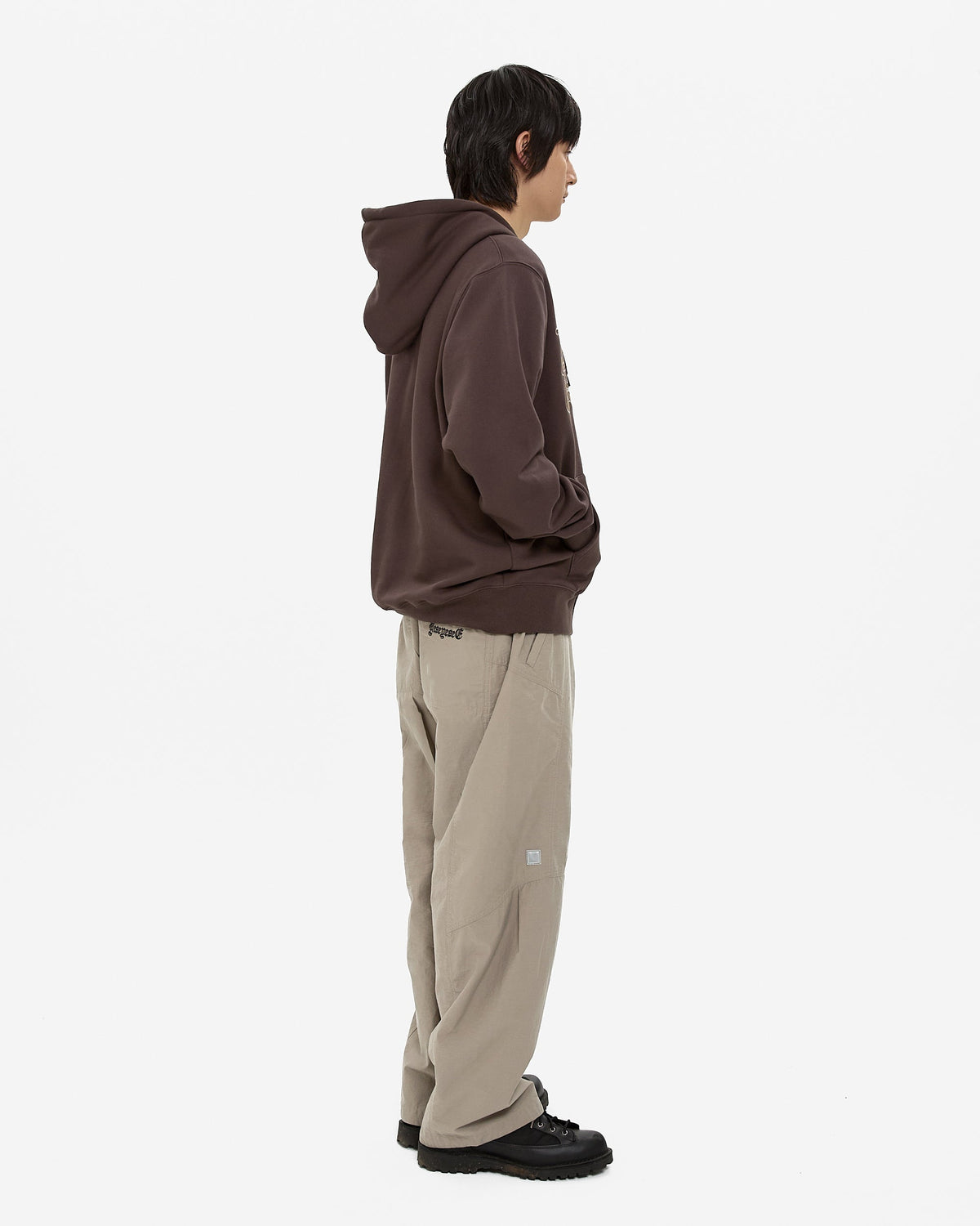 yeseyesee - Y.E.S Snail Logo Zip-Up Hoodie (Dark Brown) product image 9 | TRAB K-Fashion Australia