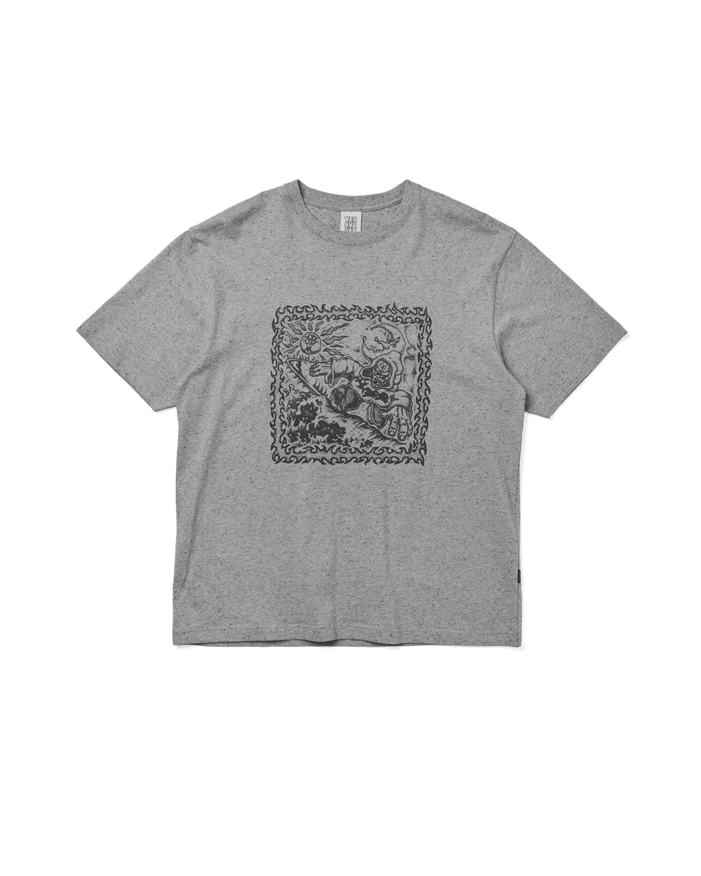 yeseyesee - Y.E.S Spikewave Tee (Grey) product image 1 | TRAB K-Fashion Australia