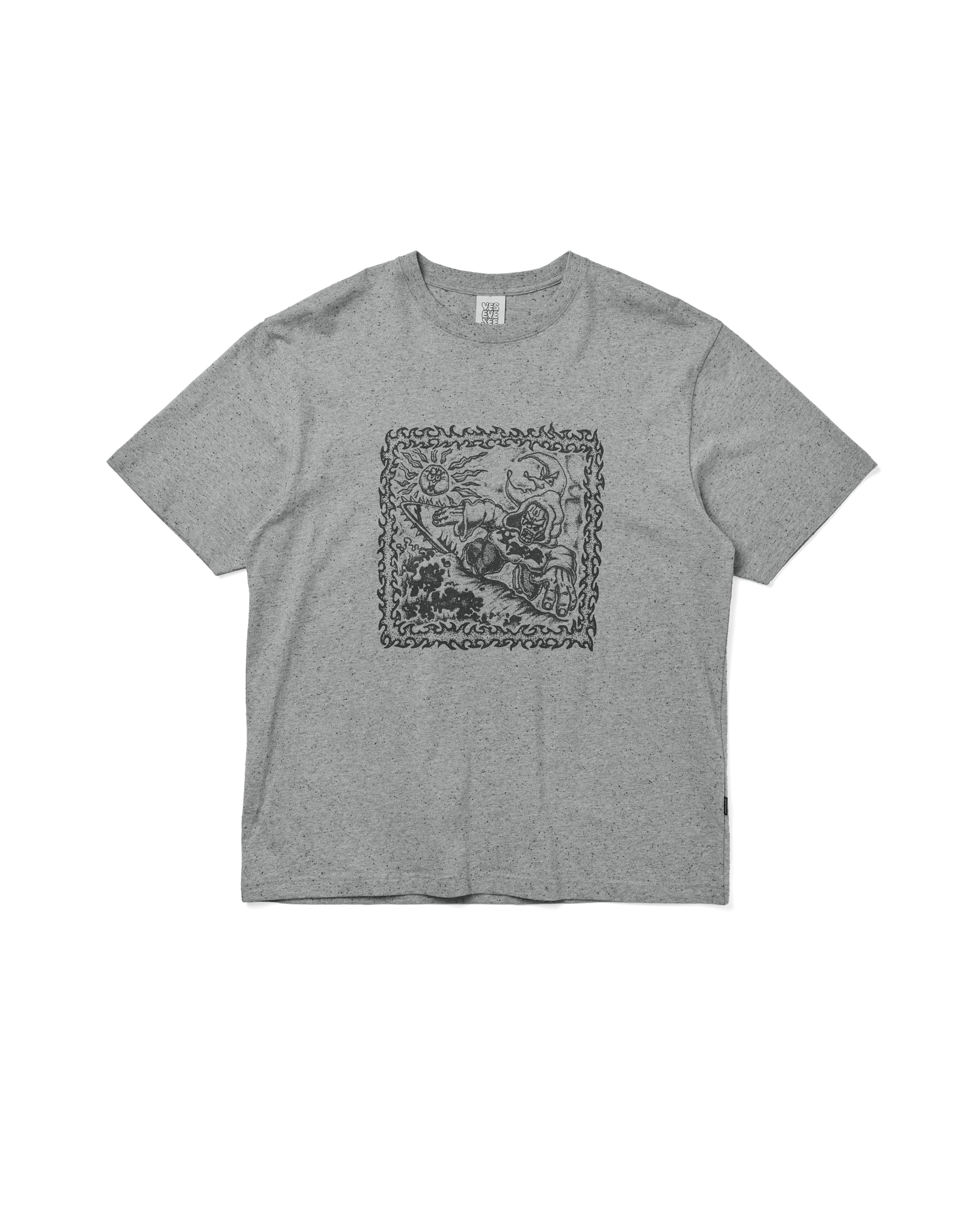 yeseyesee - Y.E.S Spikewave Tee (Grey) product image 1 | TRAB K-Fashion Australia