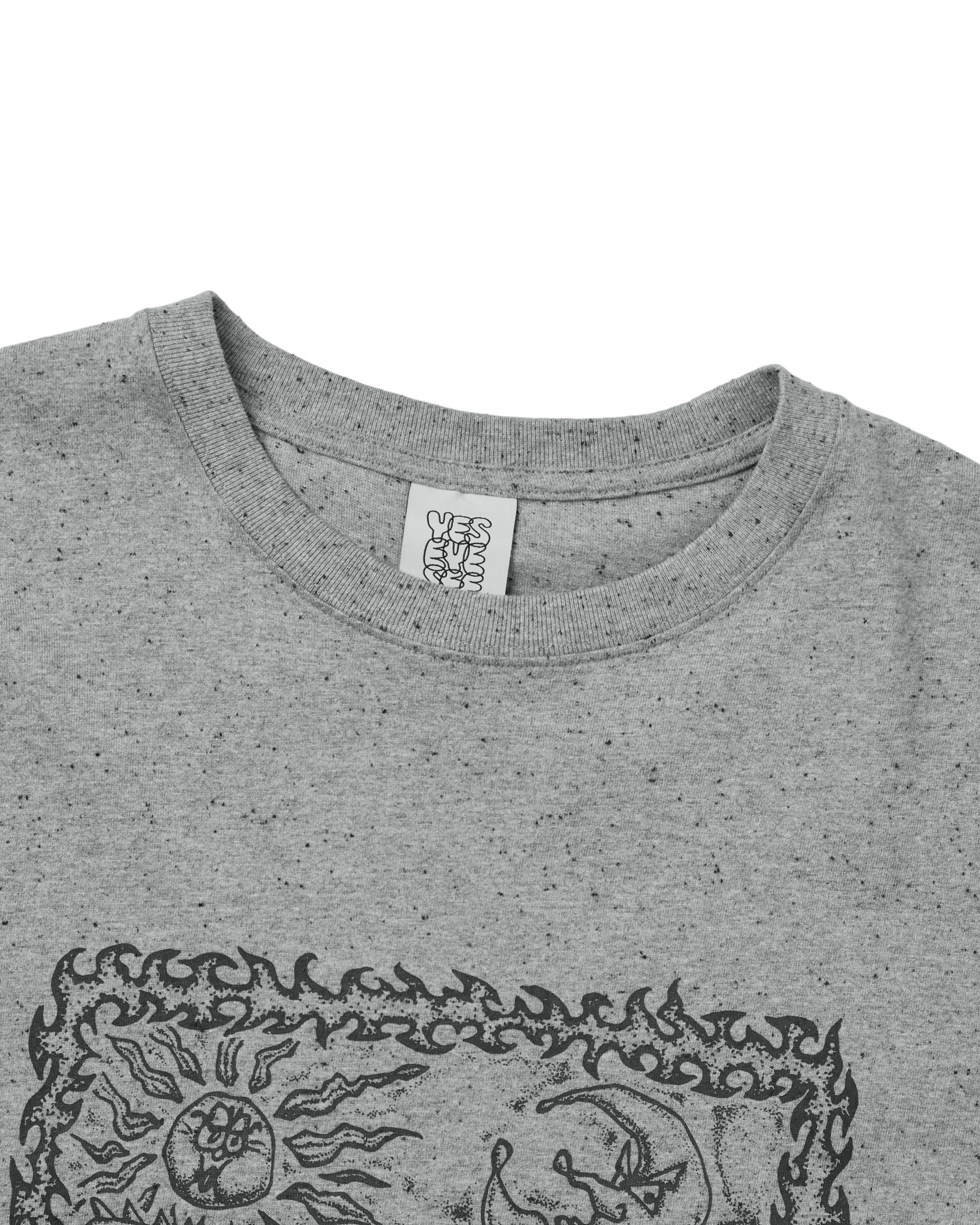 yeseyesee - Y.E.S Spikewave Tee (Grey) product image 3 | TRAB K-Fashion Australia