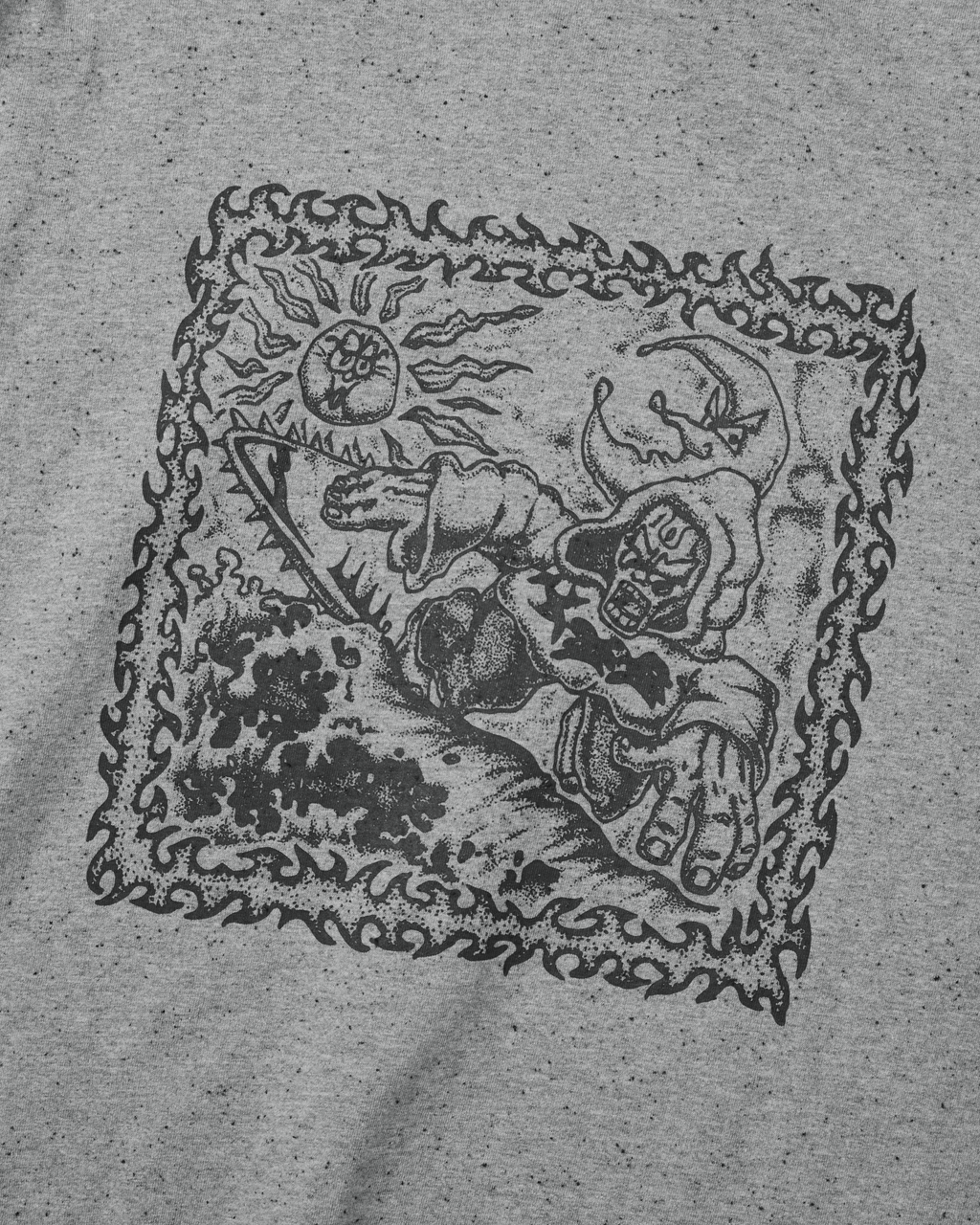 yeseyesee - Y.E.S Spikewave Tee (Grey) product image 4 | TRAB K-Fashion Australia