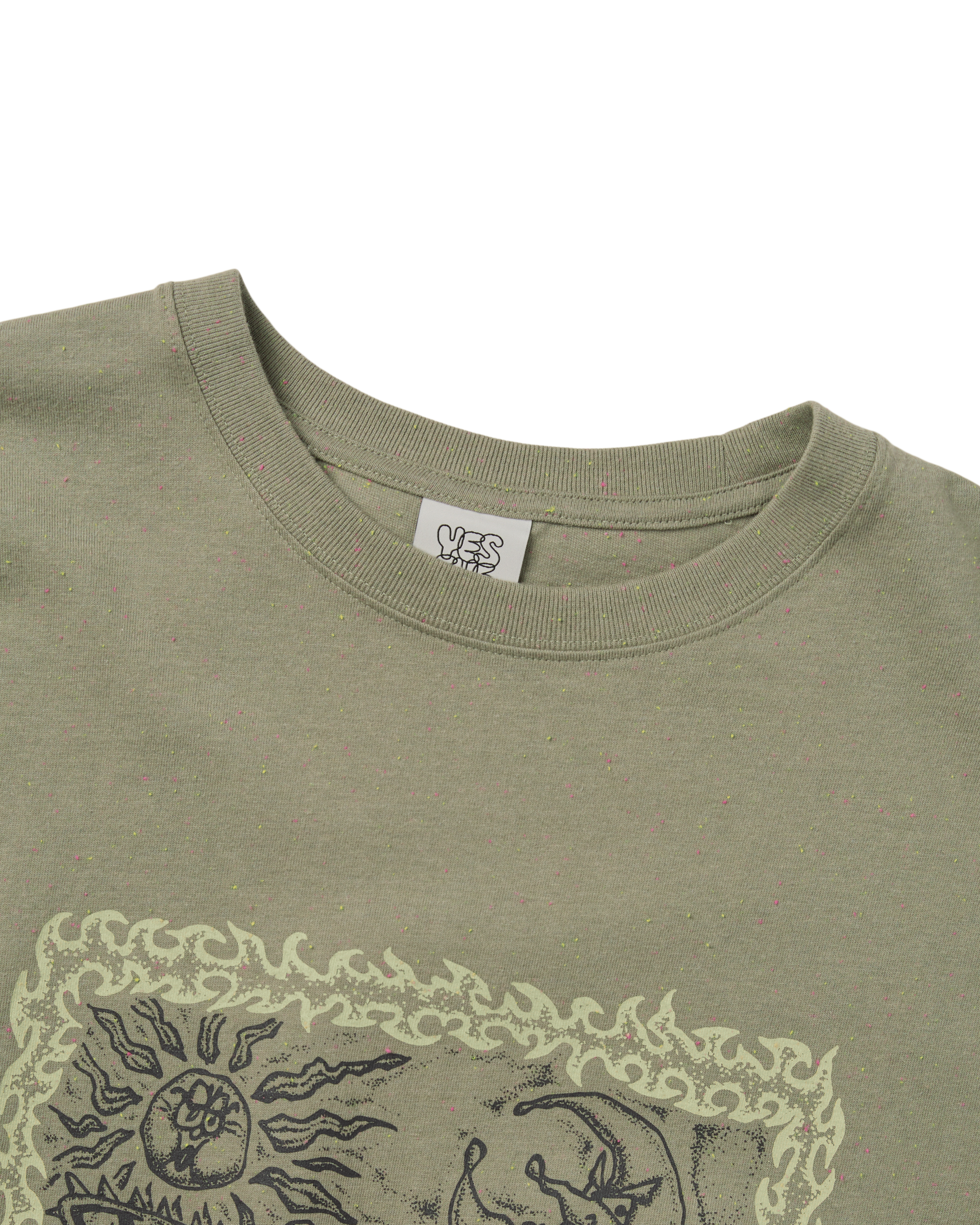 yeseyesee - Y.E.S Spikewave Tee (Khaki) product image 3 | TRAB K-Fashion Australia
