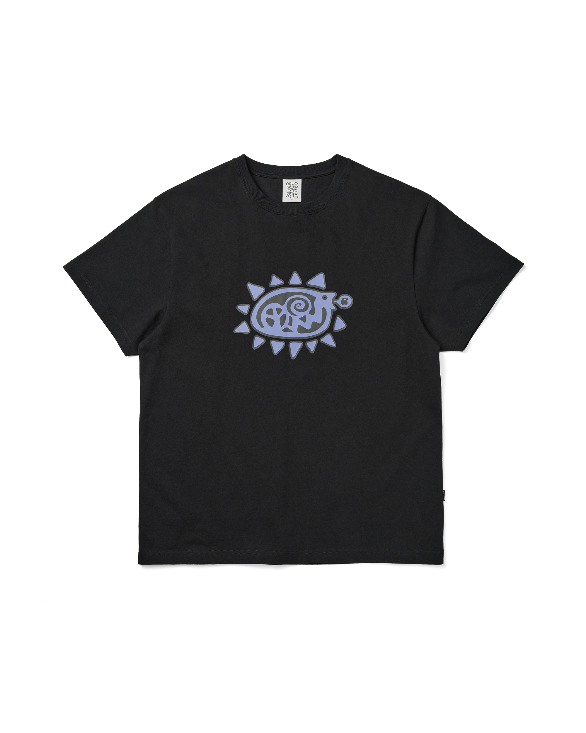 yeseyesee - Y.E.S Spiral Tee (Black) product image 1 | TRAB K-Fashion Australia