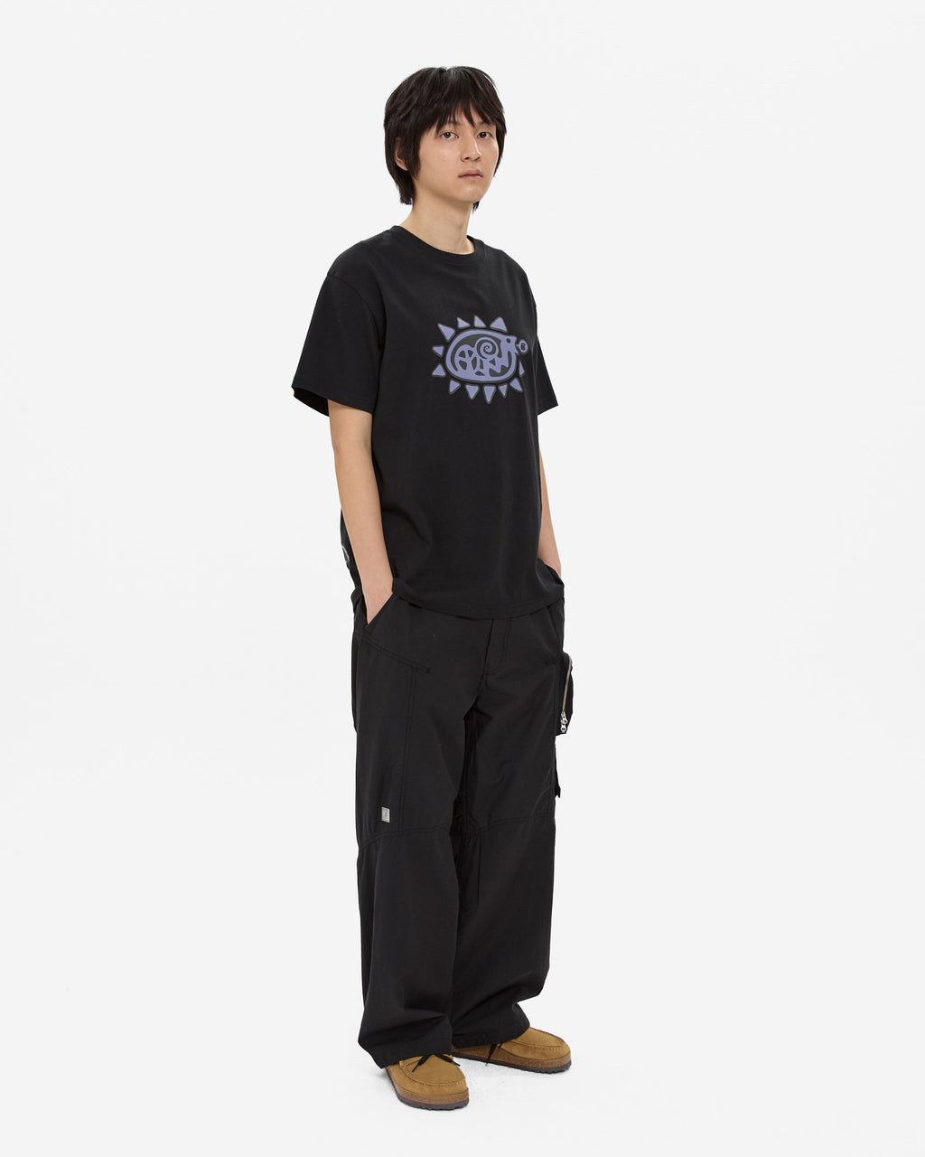 yeseyesee - Y.E.S Spiral Tee (Black) product image 8 | TRAB K-Fashion Australia