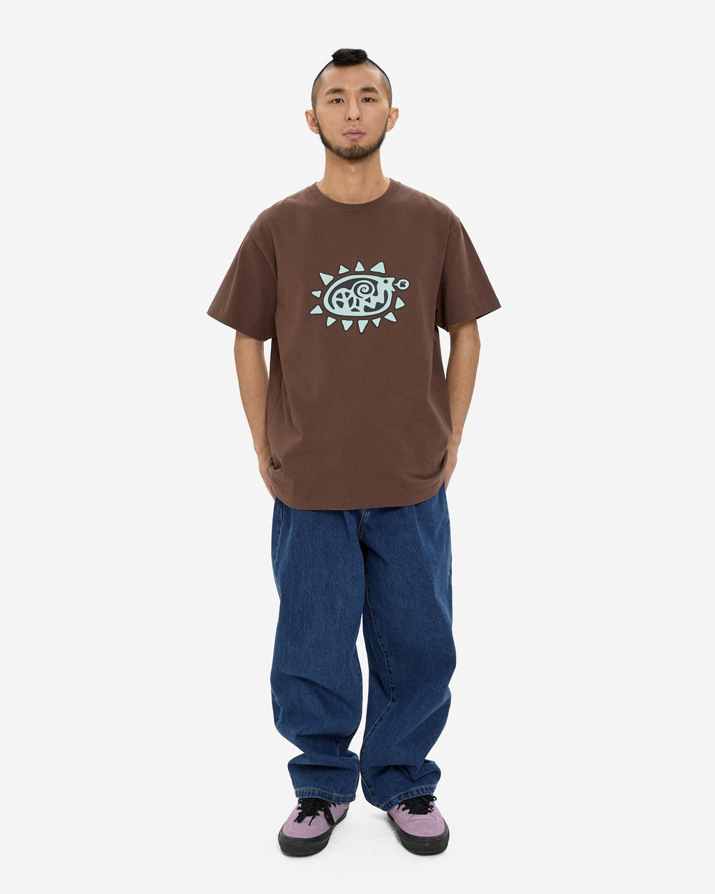 yeseyesee - Y.E.S Spiral Tee (Light Brown) product image 6 | TRAB K-Fashion Australia