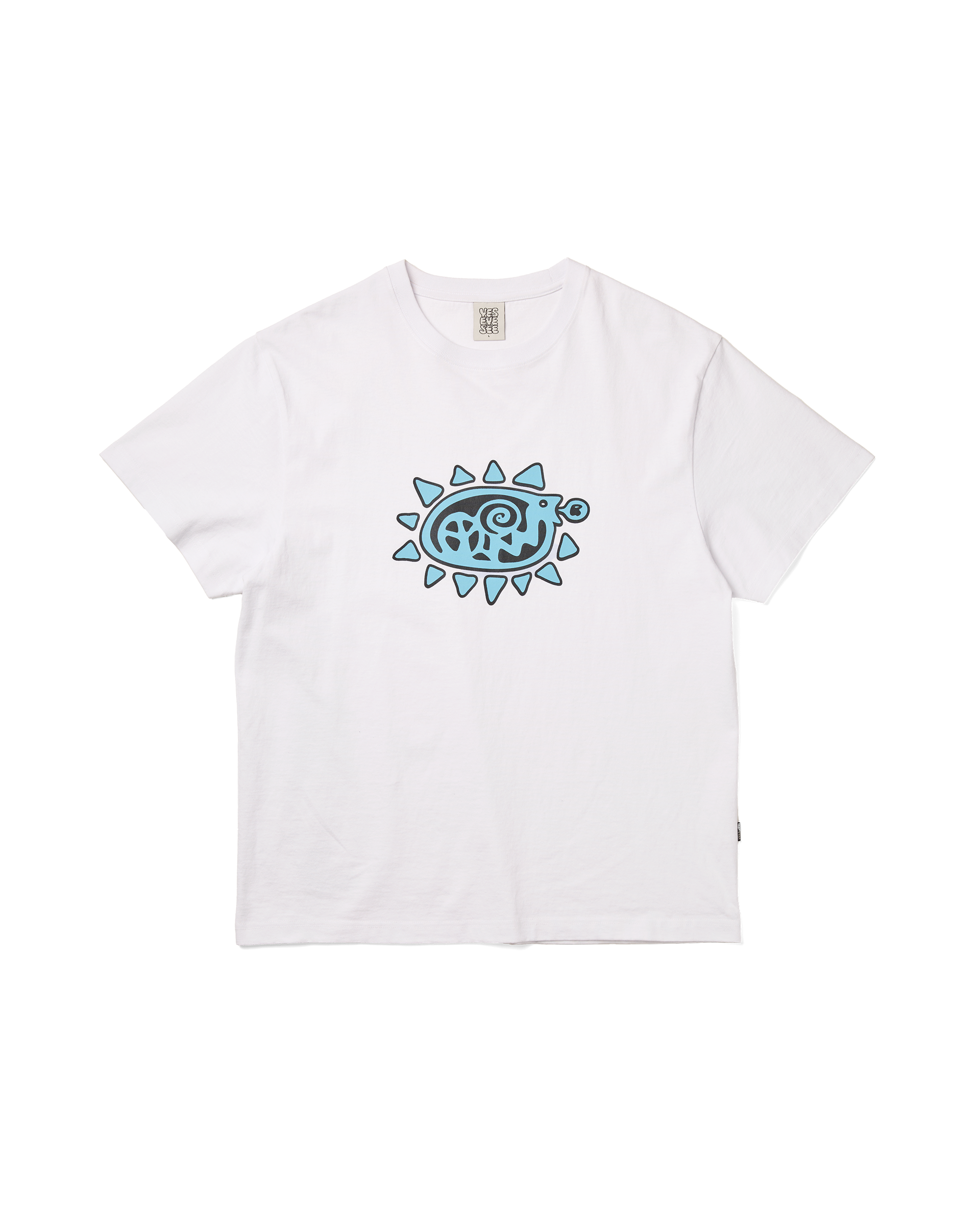yeseyesee - Y.E.S Spiral Tee (White) product image 1 | TRAB K-Fashion Australia