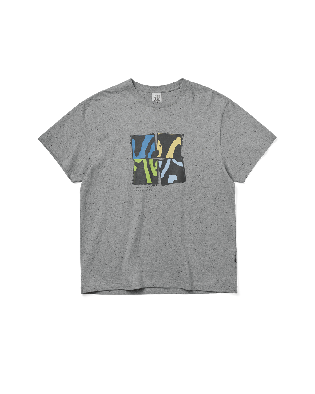 yeseyesee - Y.E.S Split Tee (Grey) product image 1 | TRAB K-Fashion Australia