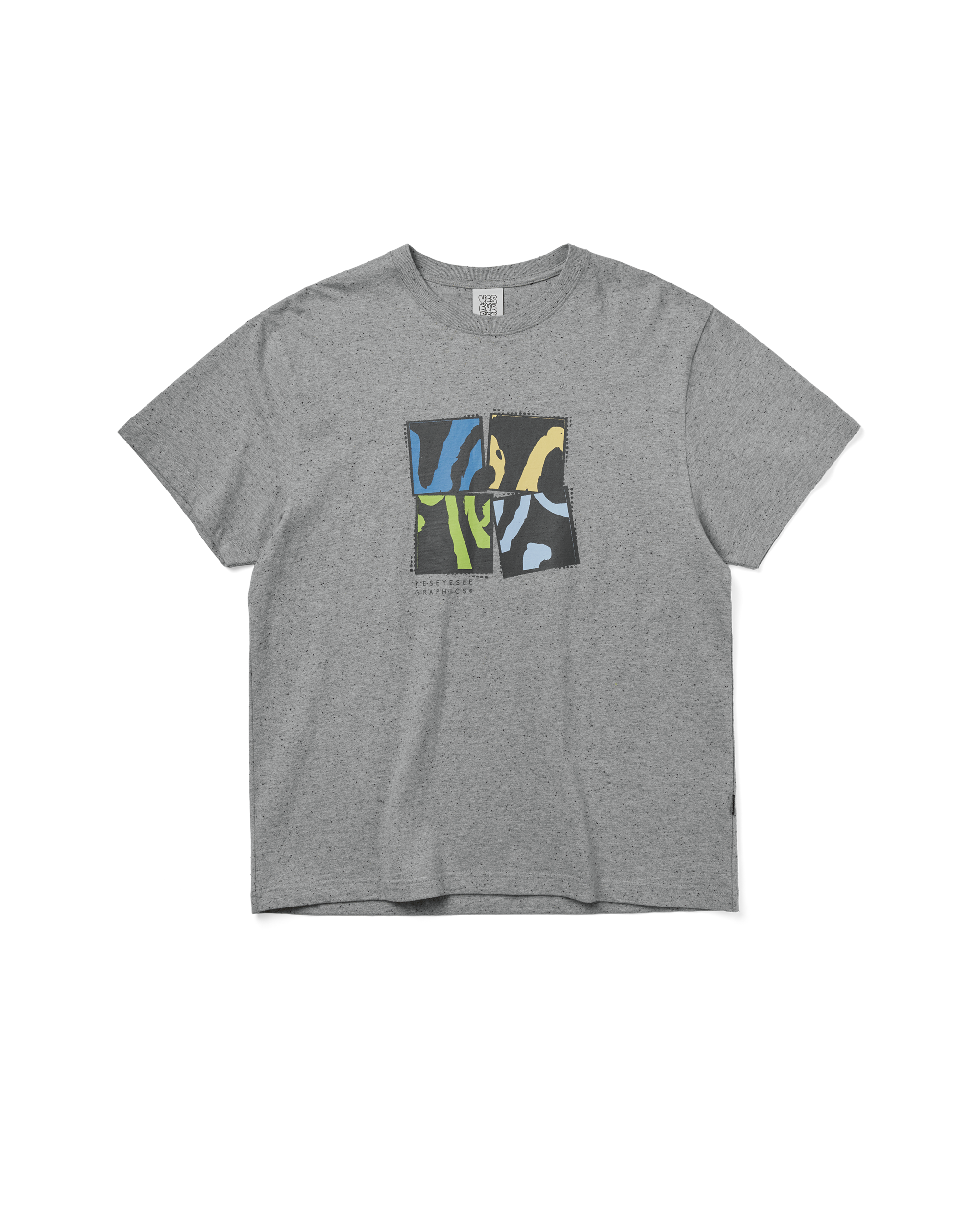 yeseyesee - Y.E.S Split Tee (Grey) product image 1 | TRAB K-Fashion Australia