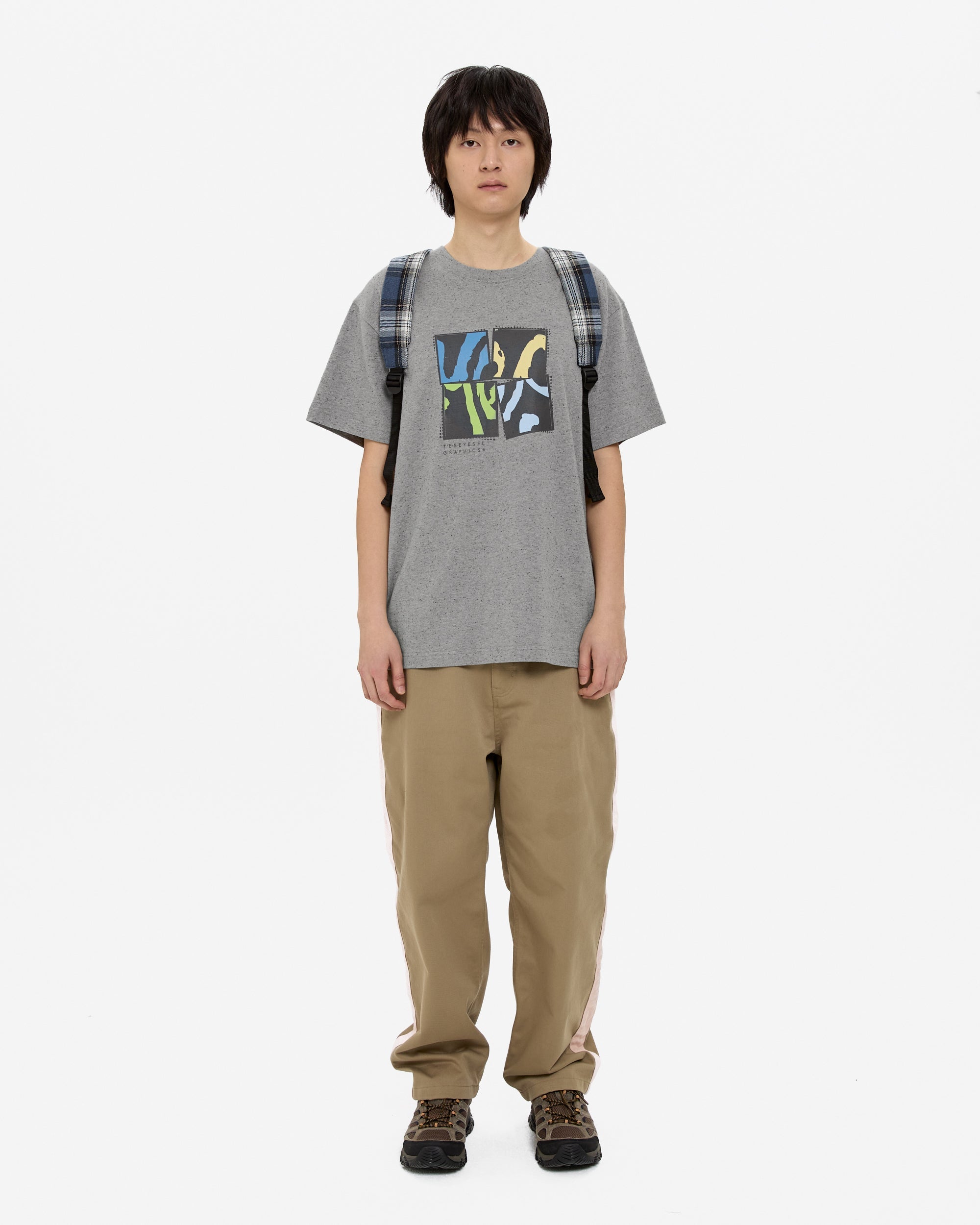 yeseyesee - Y.E.S Split Tee (Grey) product image 7 | TRAB K-Fashion Australia