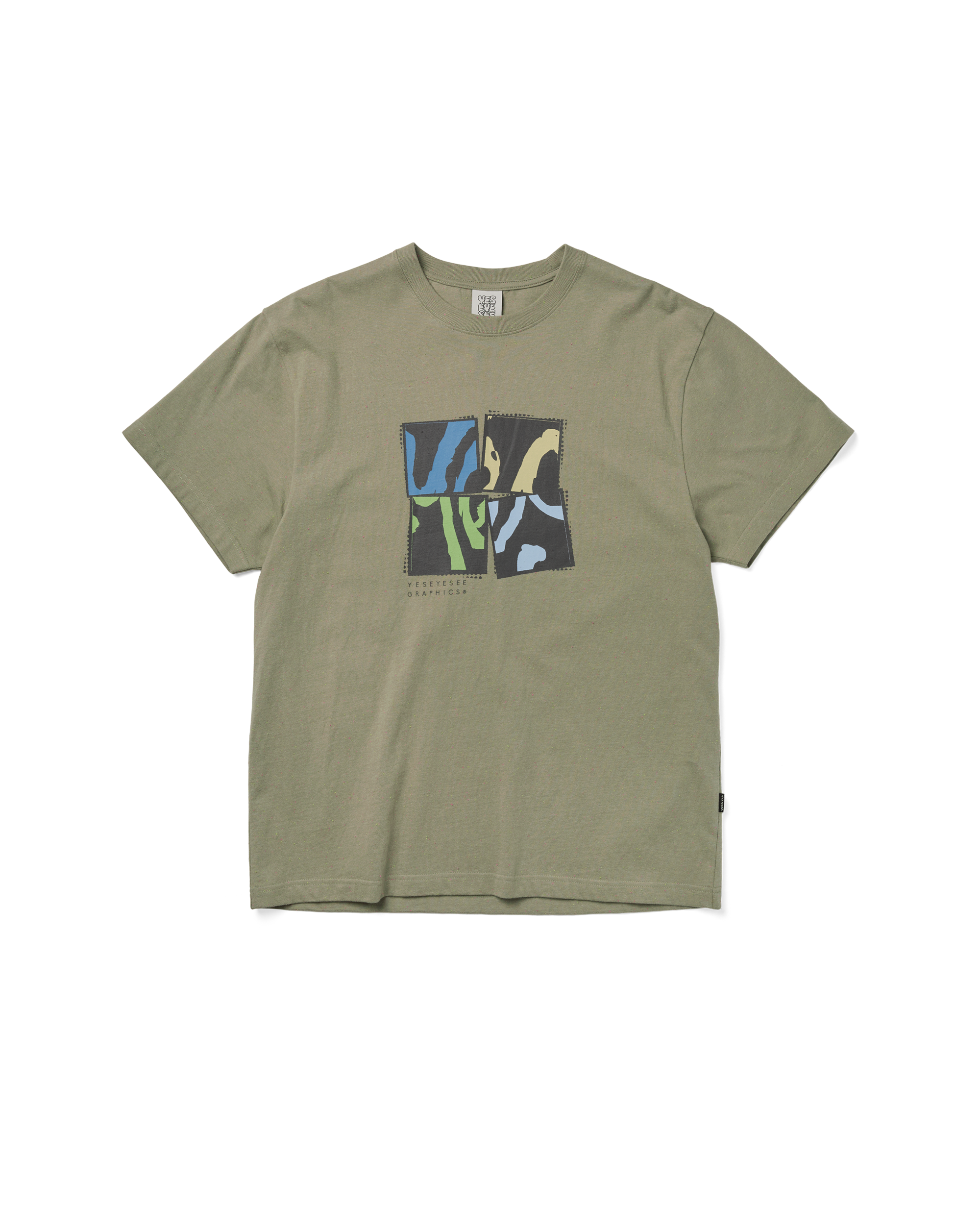yeseyesee - Y.E.S Split Tee (Khaki) product image 1 | TRAB K-Fashion Australia