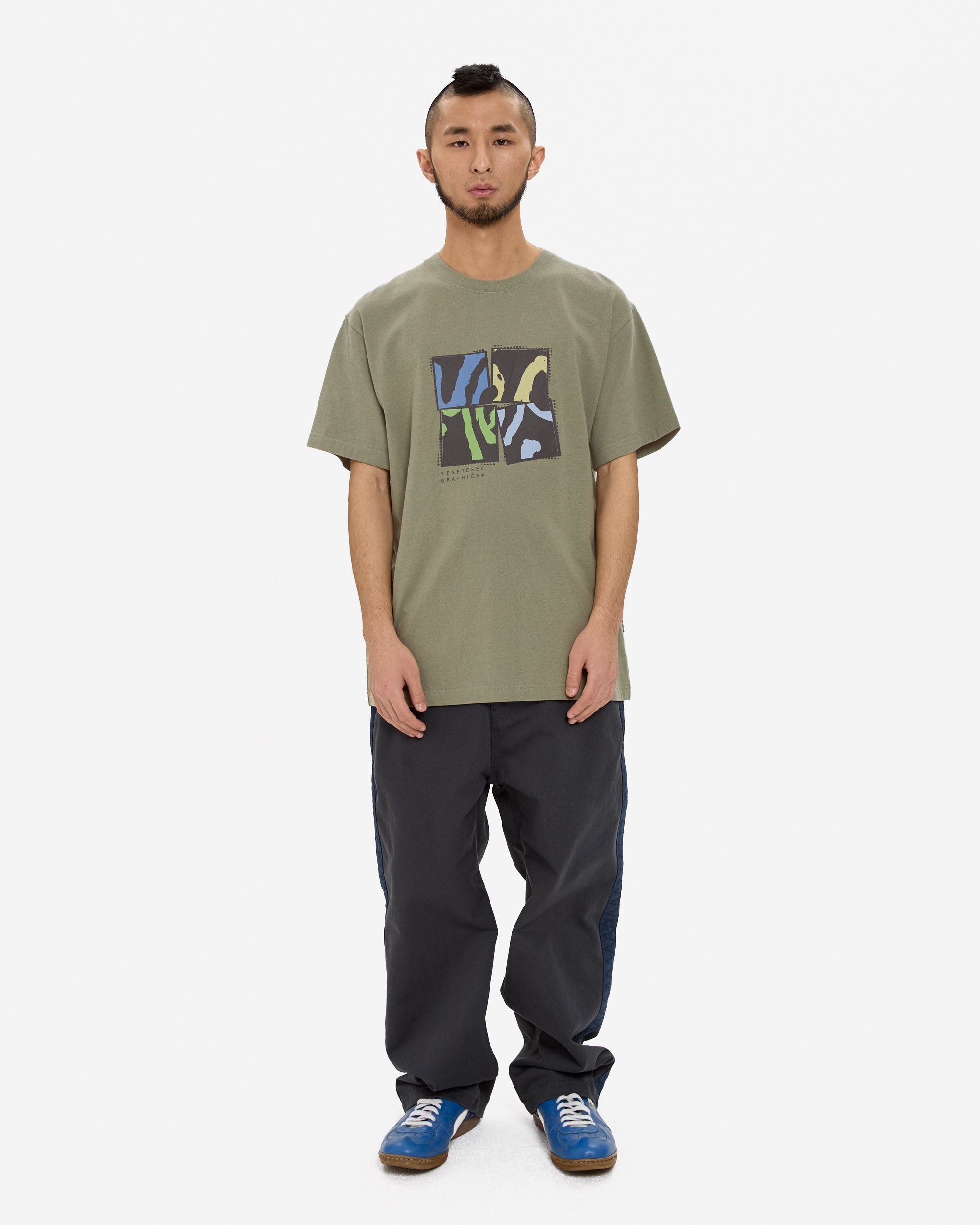 yeseyesee - Y.E.S Split Tee (Khaki) product image 7 | TRAB K-Fashion Australia