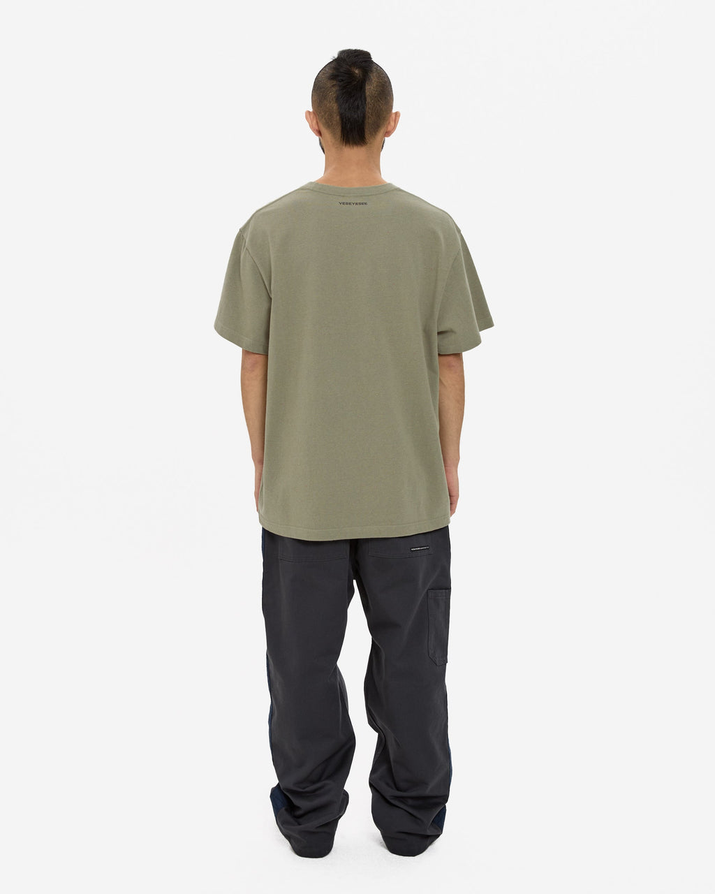 yeseyesee - Y.E.S Split Tee (Khaki) product image 8 | TRAB K-Fashion Australia
