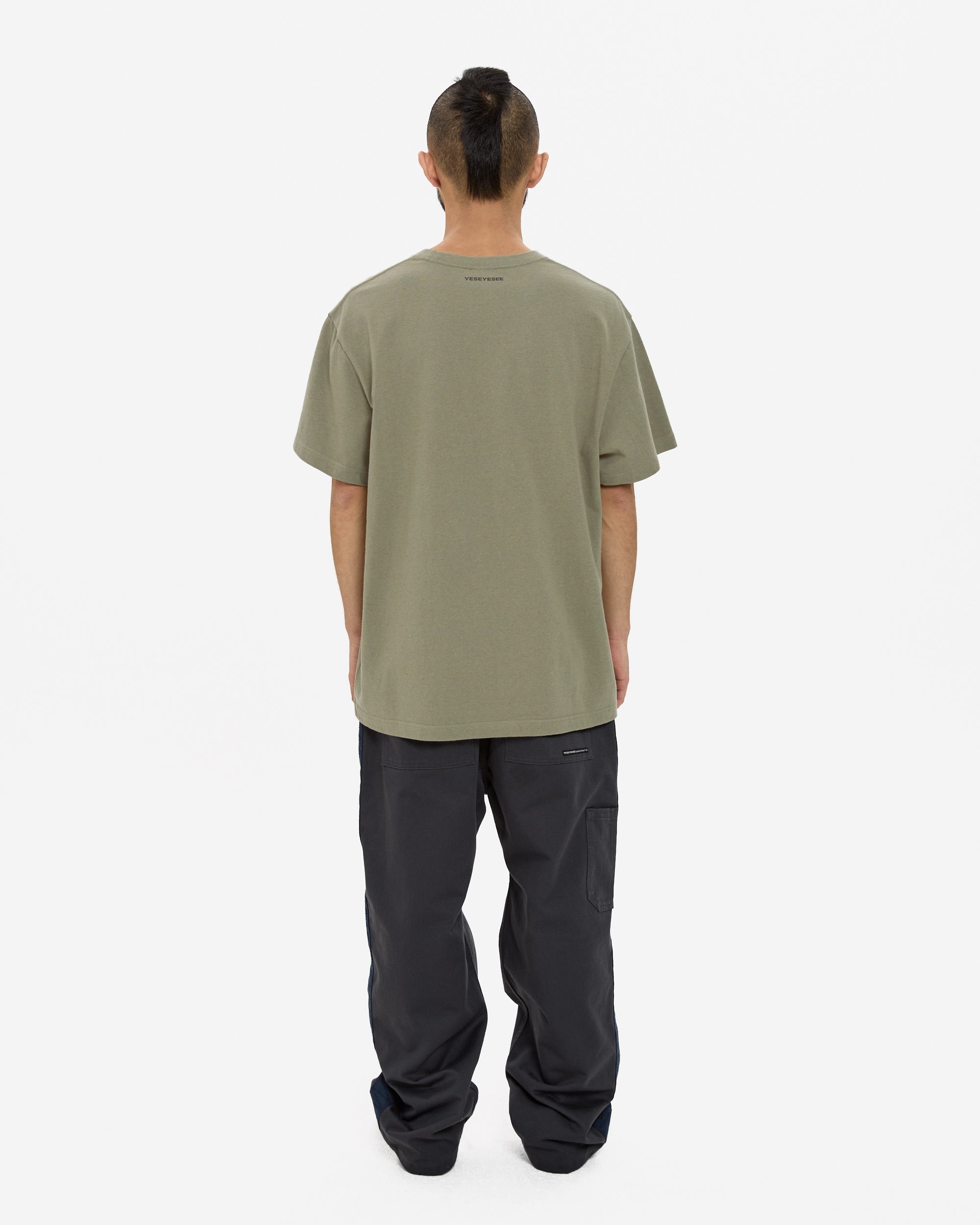 yeseyesee - Y.E.S Split Tee (Khaki) product image 8 | TRAB K-Fashion Australia