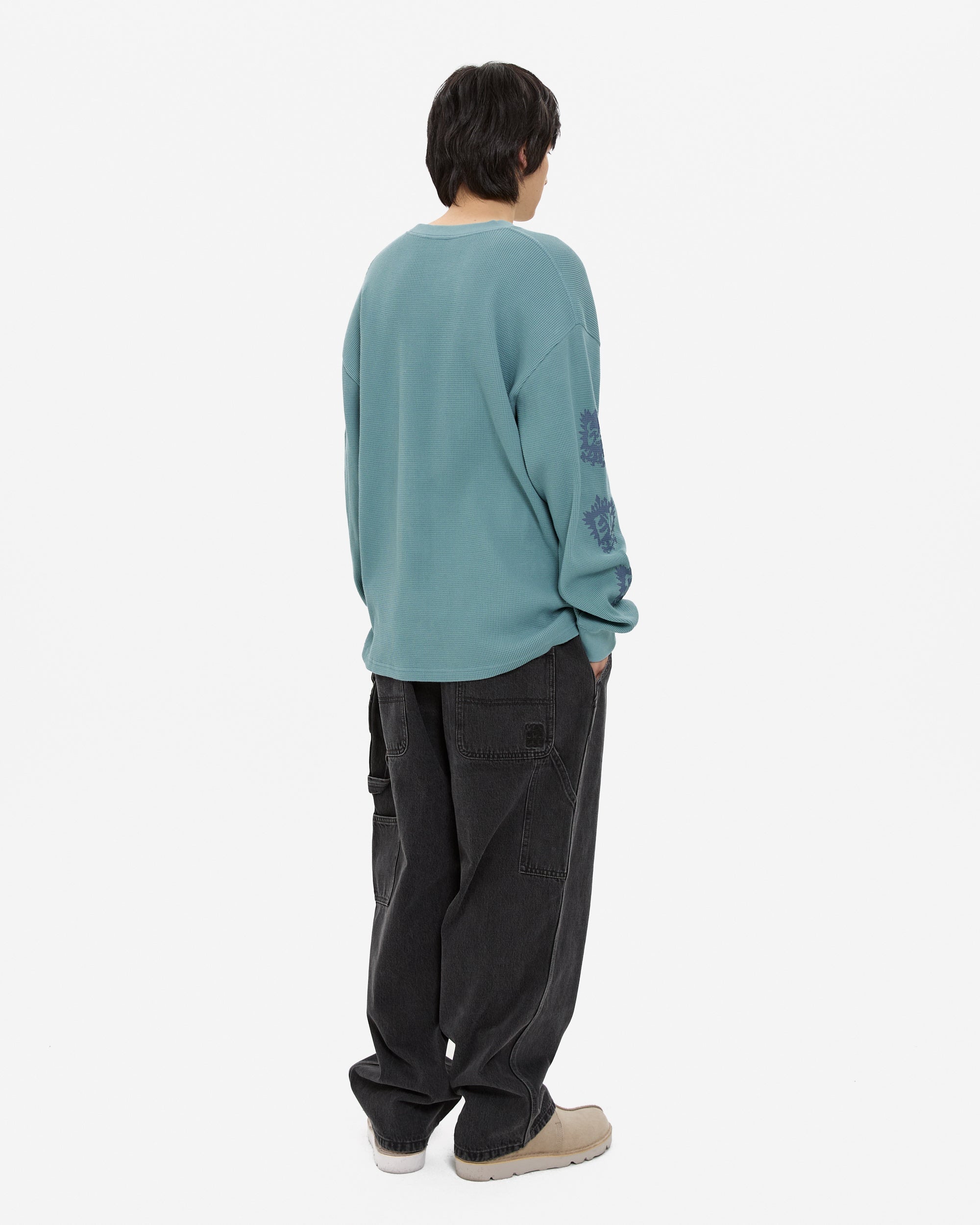 yeseyesee - Y.E.S Stamp Waffle L/S (Light Blue) product image 8 | TRAB K-Fashion Australia