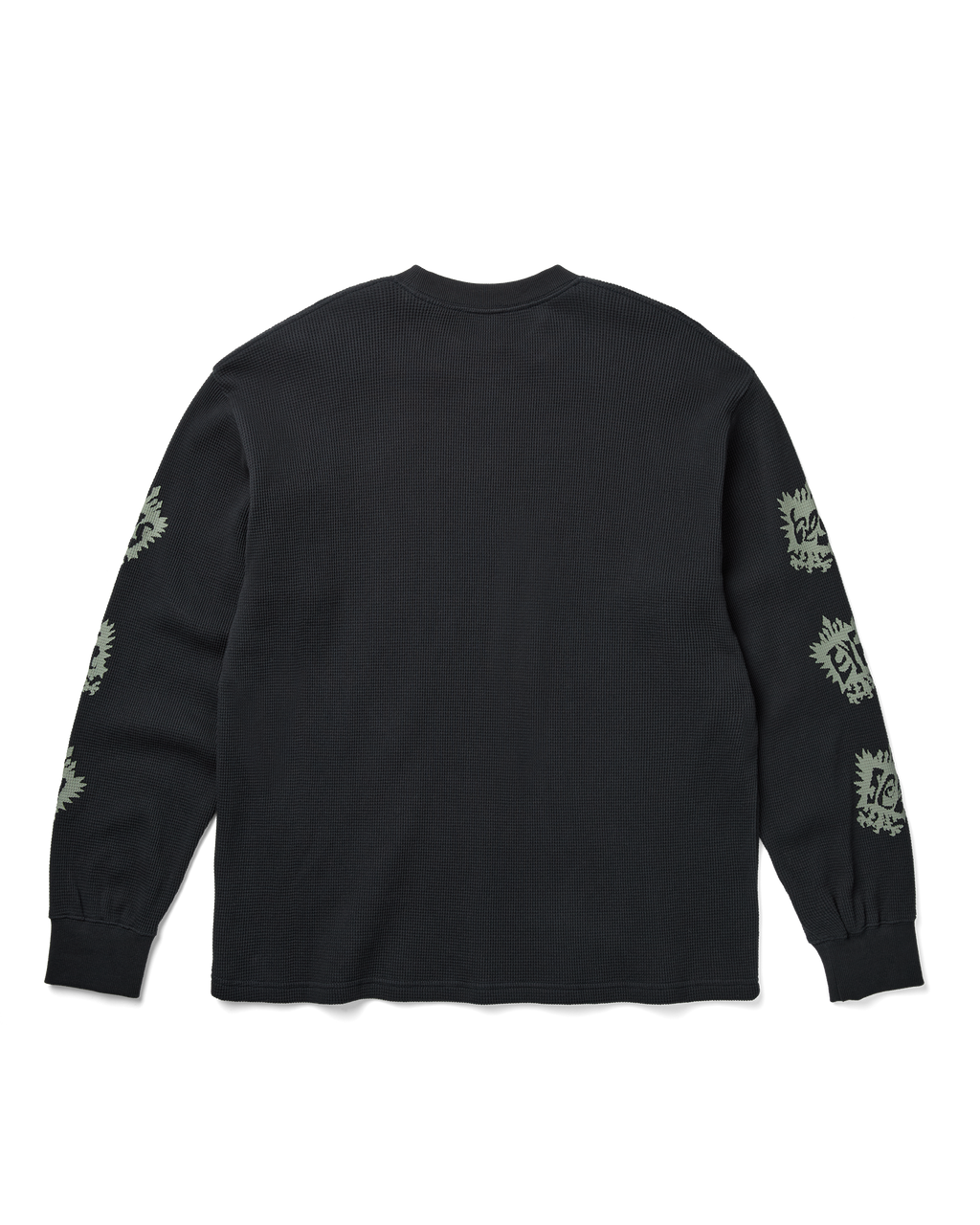 yeseyesee - Y.E.S Stamp Waffle L/S (Charcoal) product image 2 | TRAB K-Fashion Australia