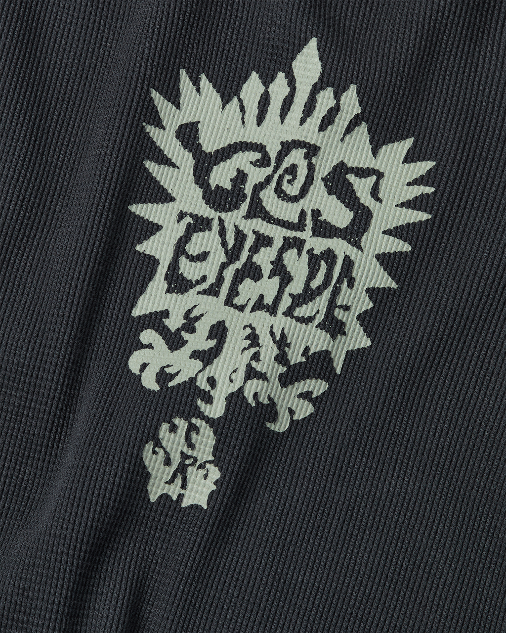 yeseyesee - Y.E.S Stamp Waffle L/S (Charcoal) product image 3 | TRAB K-Fashion Australia