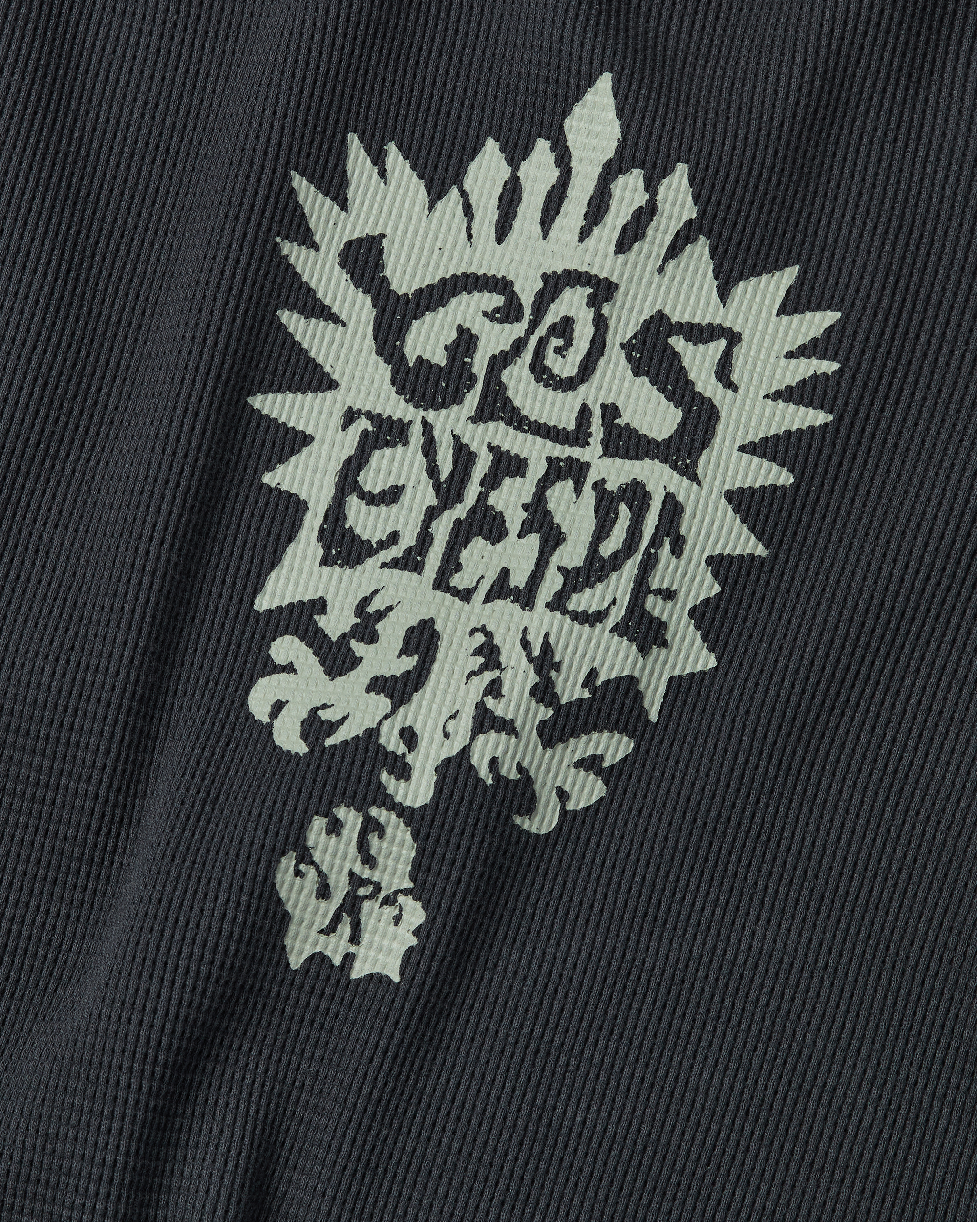 yeseyesee - Y.E.S Stamp Waffle L/S (Charcoal) product image 3 | TRAB K-Fashion Australia