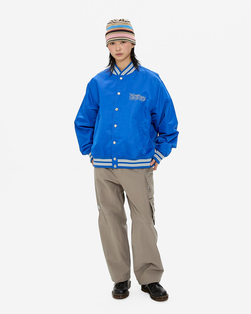 yeseyesee - Y.E.S Team Stadium Jacket (Blue) product image 9 | TRAB K-Fashion Australia