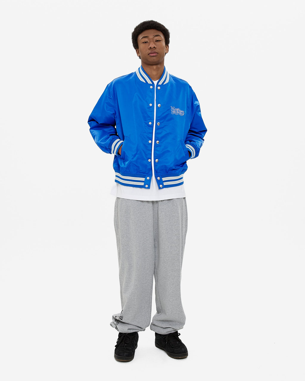 yeseyesee - Y.E.S Team Stadium Jacket (Blue) product image 6 | TRAB K-Fashion Australia