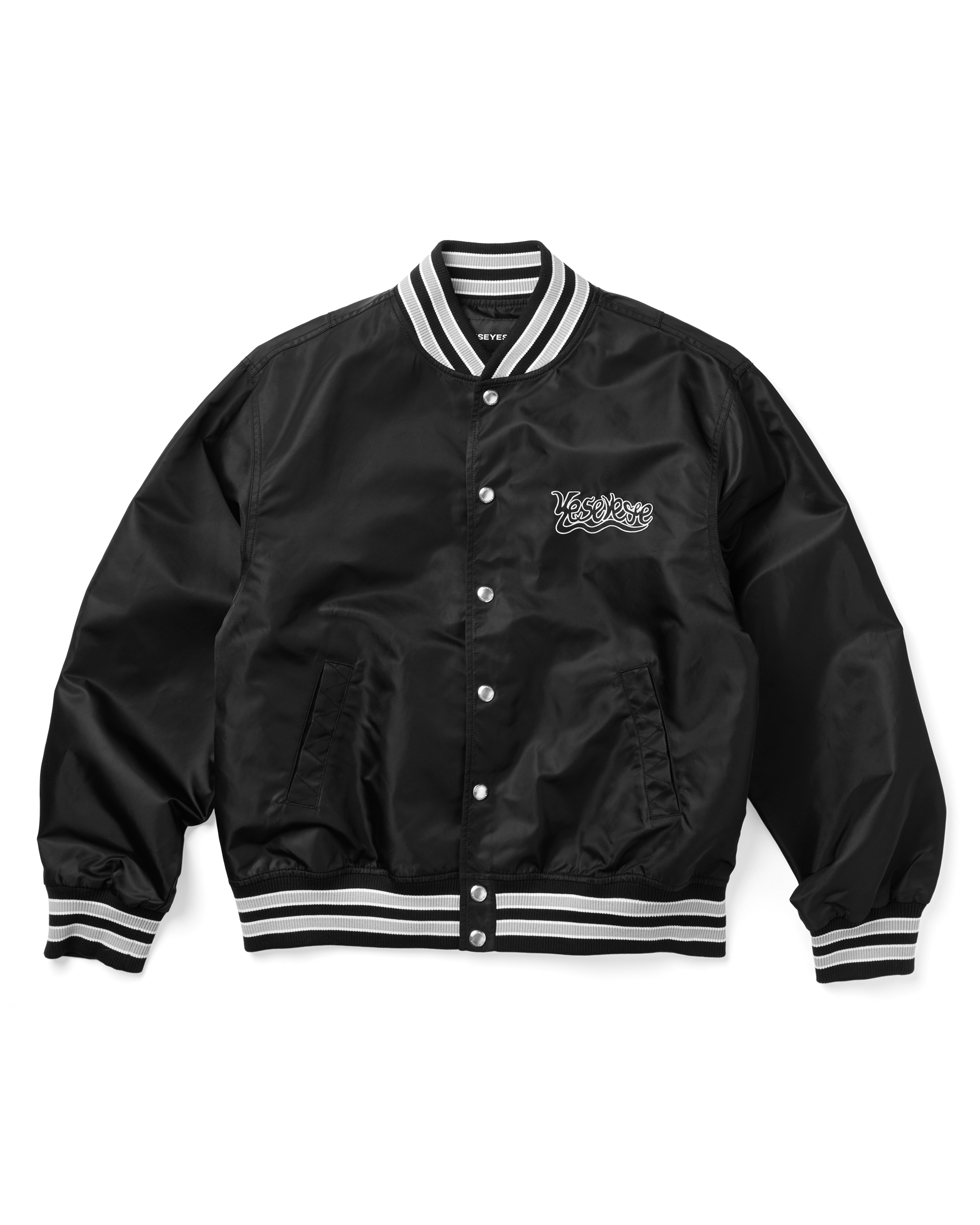 yeseyesee - Y.E.S Team Stadium Jacket (Black) product image 1 | TRAB K-Fashion Australia