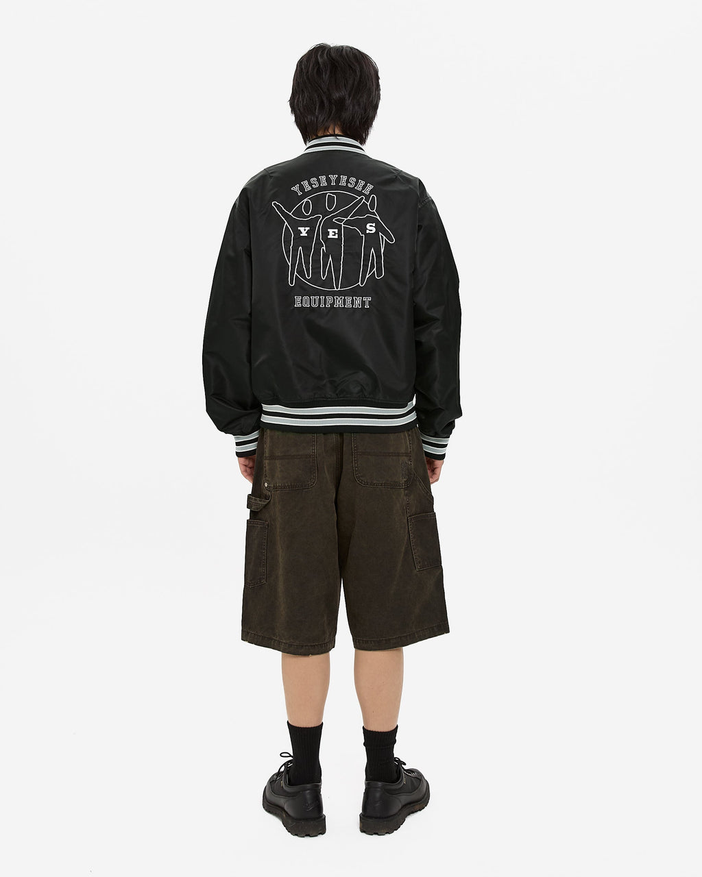 yeseyesee - Y.E.S Team Stadium Jacket (Black) product image 10 | TRAB K-Fashion Australia
