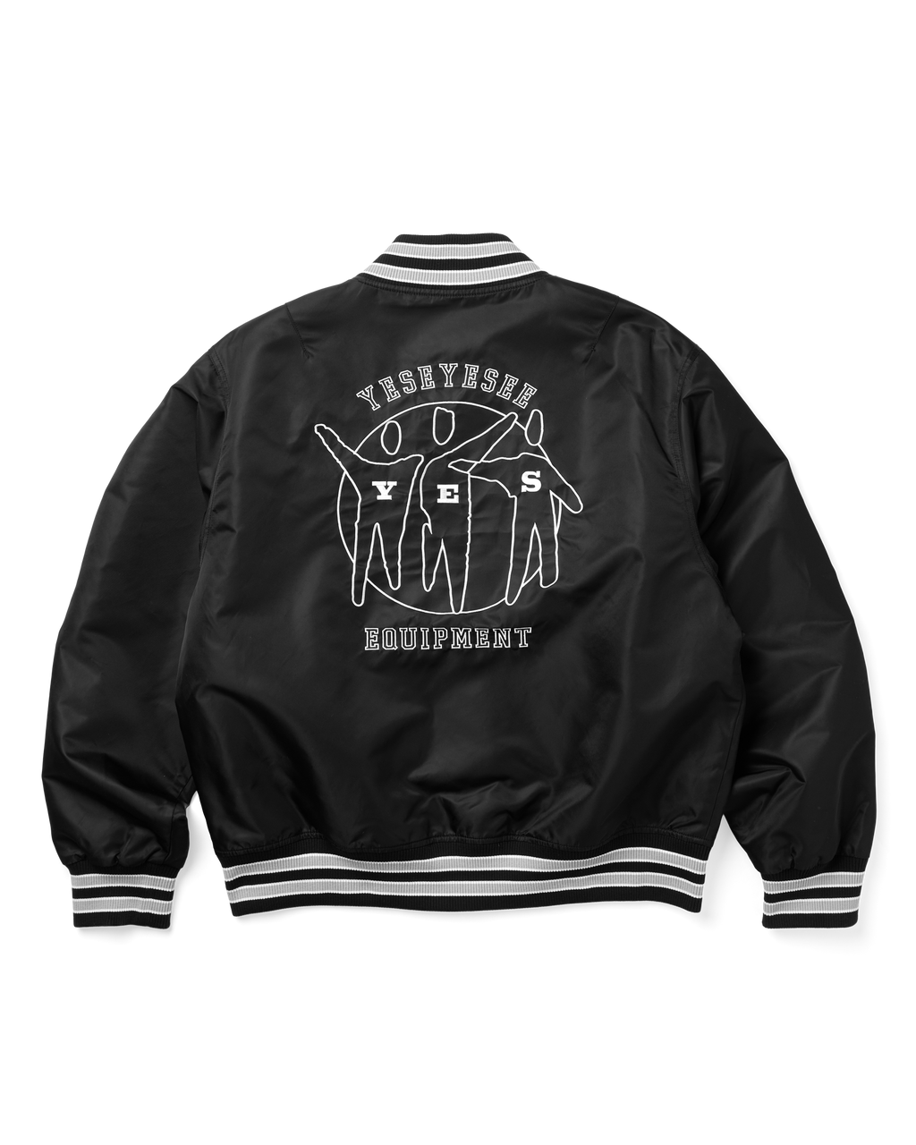 yeseyesee - Y.E.S Team Stadium Jacket (Black) product image 2 | TRAB K-Fashion Australia