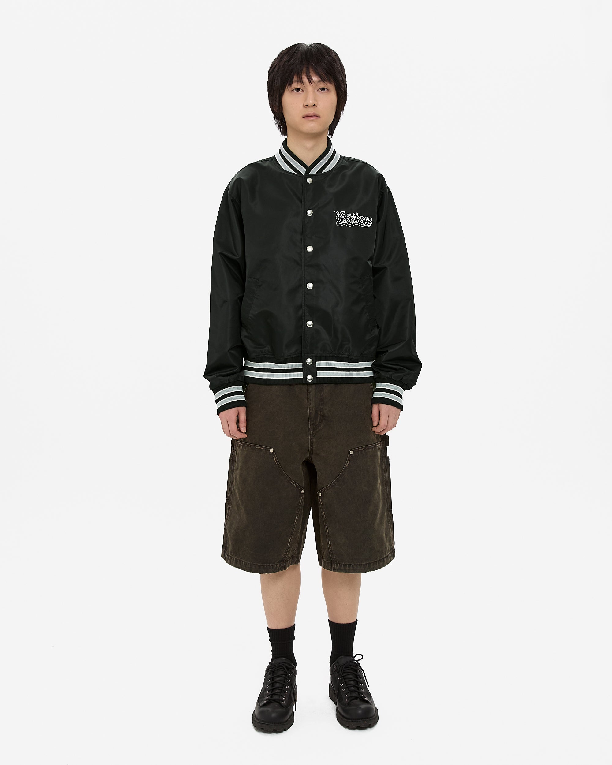 yeseyesee - Y.E.S Team Stadium Jacket (Black) product image 7 | TRAB K-Fashion Australia
