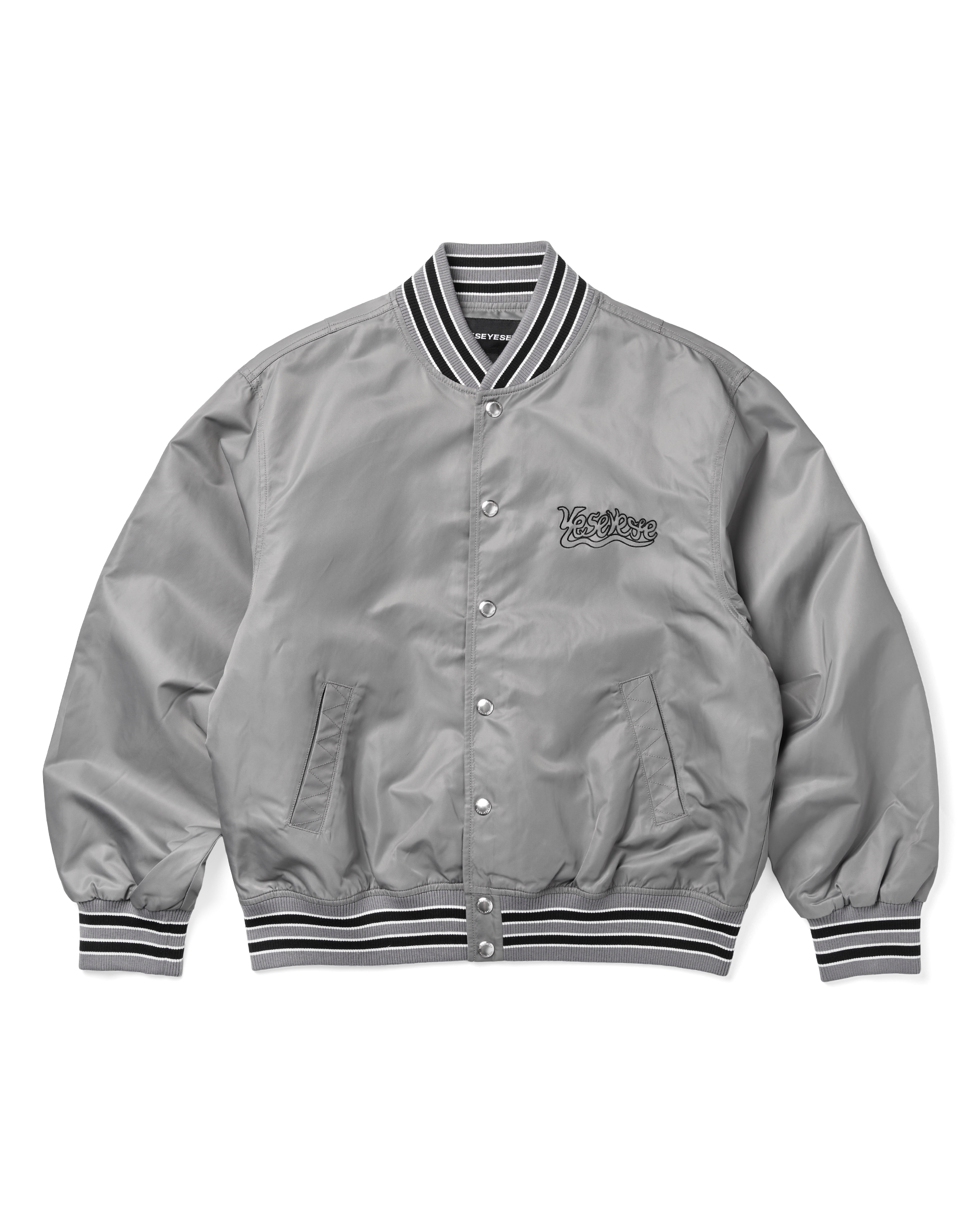 yeseyesee - Y.E.S Team Stadium Jacket (Grey) product image 1 | TRAB K-Fashion Australia
