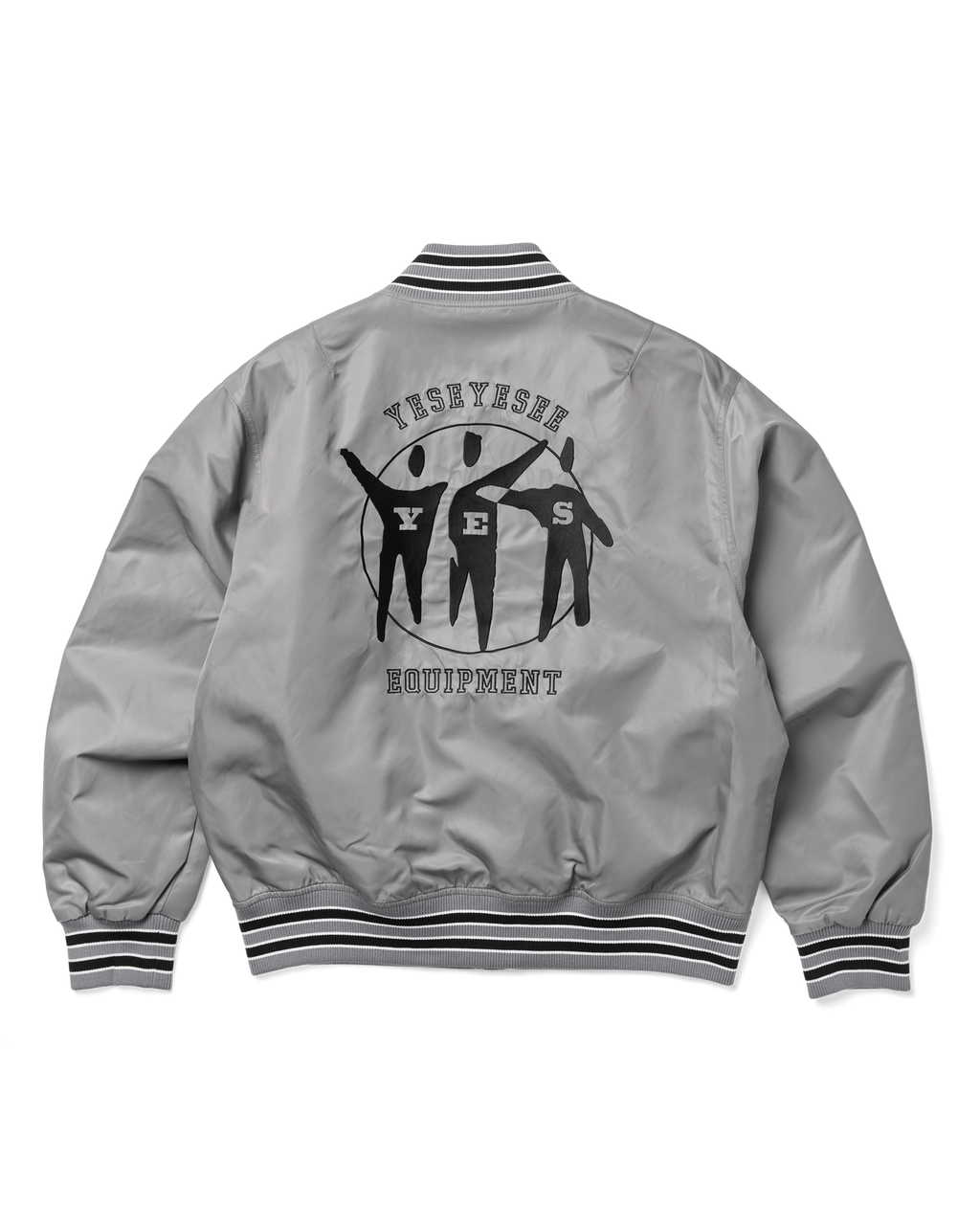 yeseyesee - Y.E.S Team Stadium Jacket (Grey) product image 2 | TRAB K-Fashion Australia
