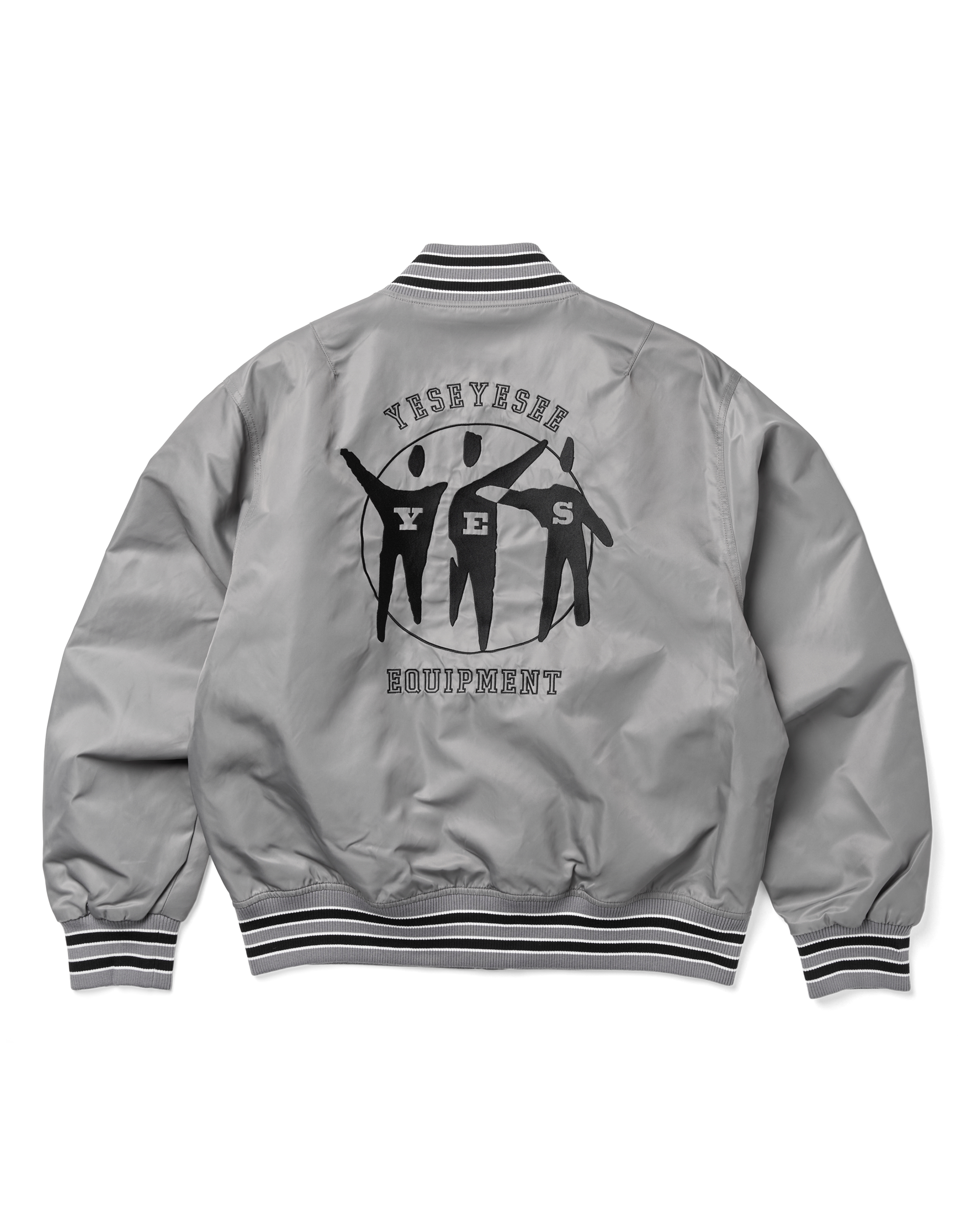 yeseyesee - Y.E.S Team Stadium Jacket (Grey) product image 2 | TRAB K-Fashion Australia