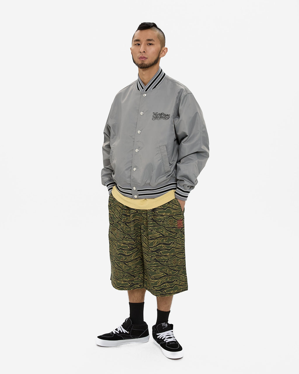 yeseyesee - Y.E.S Team Stadium Jacket (Grey) product image 8 | TRAB K-Fashion Australia