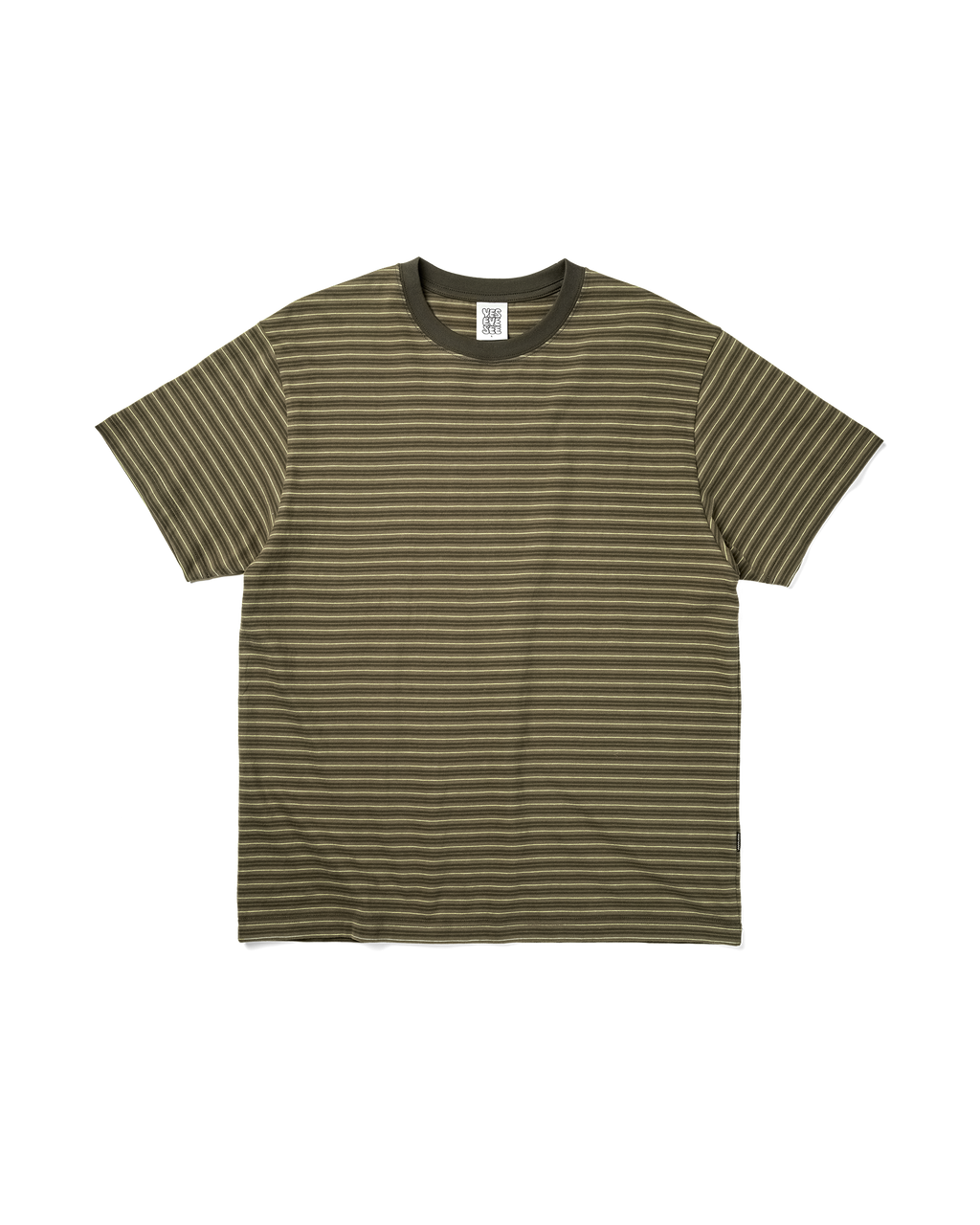 yeseyesee - Y.E.S Thin Stripe Tee (Khaki) product image 1 | TRAB K-Fashion Australia