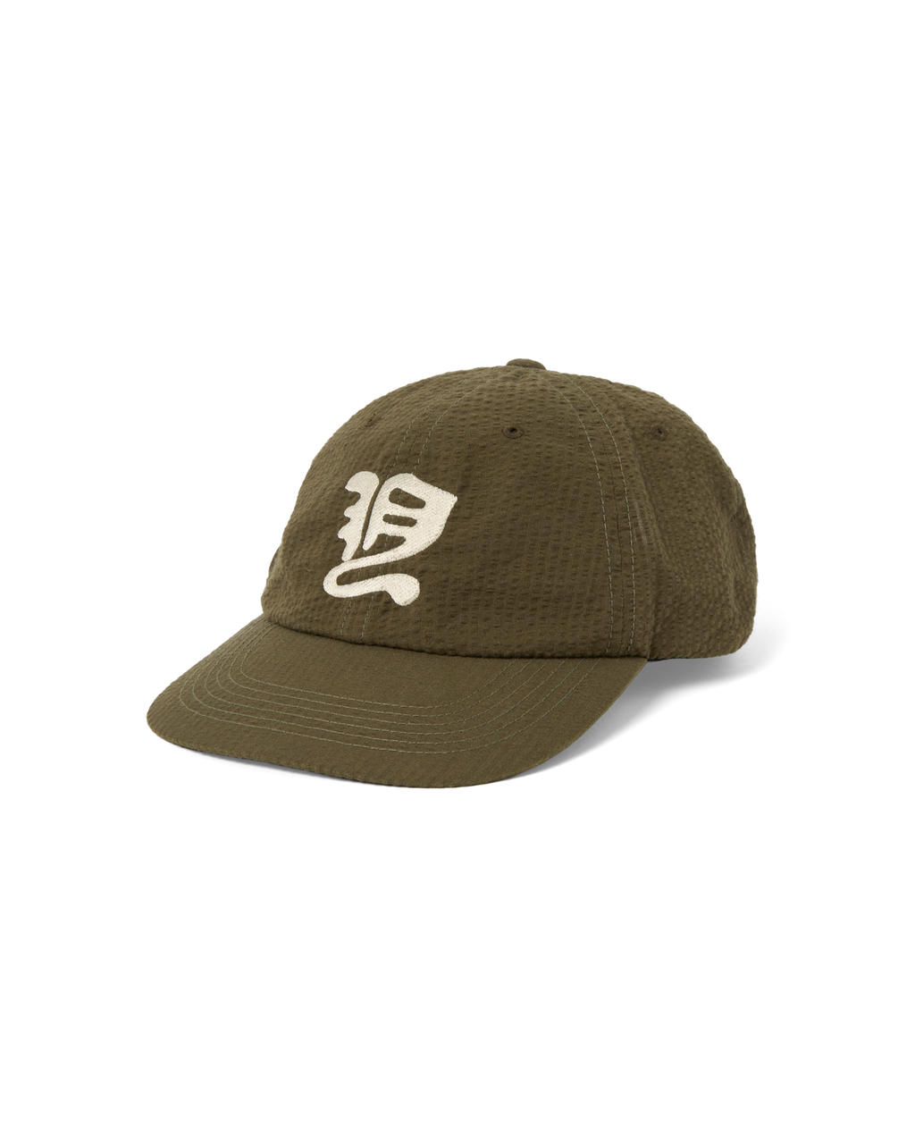 yeseyesee - Y.E.S Washed Seersucker Cap (Olive) product image 1 | TRAB K-Fashion Australia