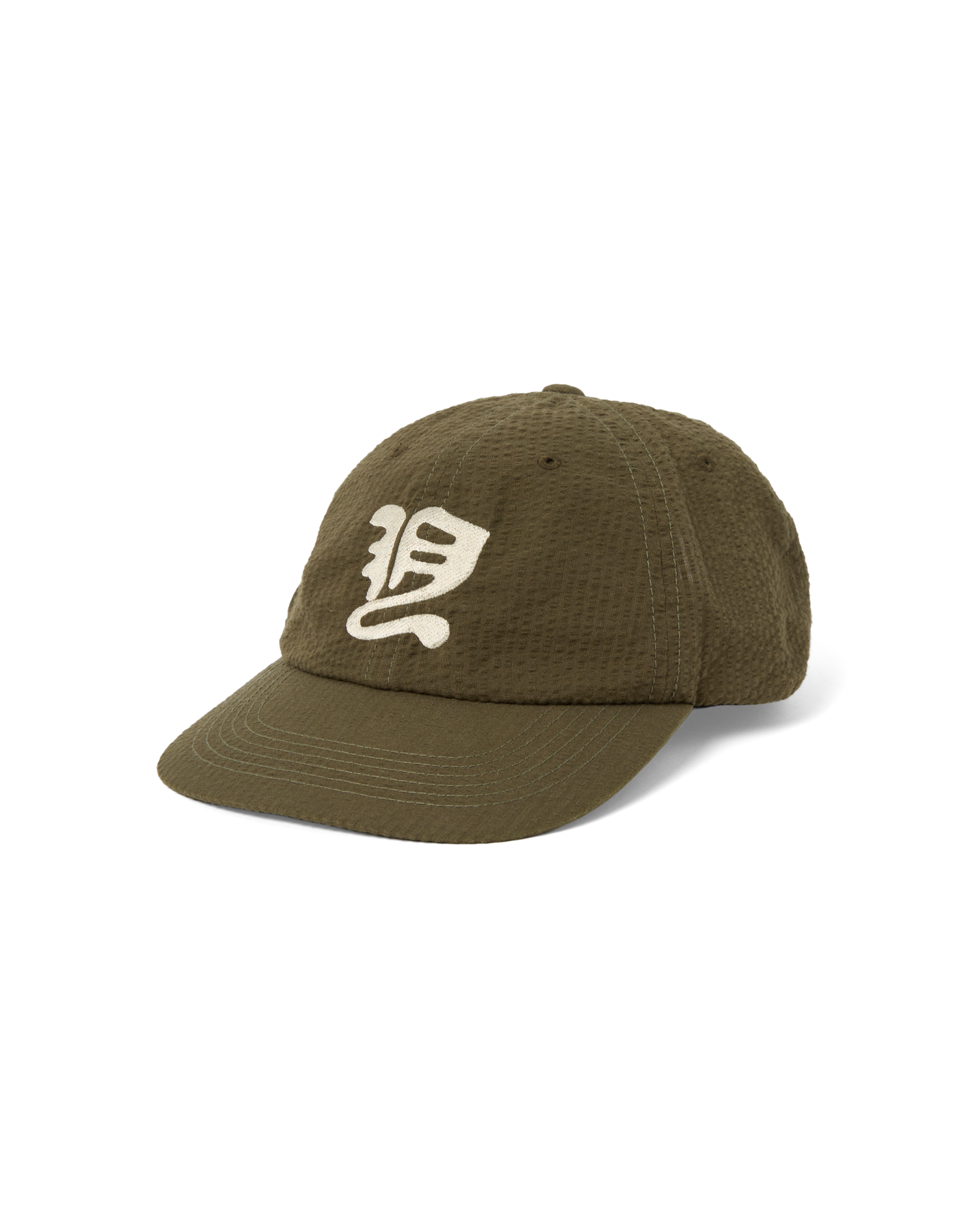 yeseyesee - Y.E.S Washed Seersucker Cap (Olive) product image 1 | TRAB K-Fashion Australia