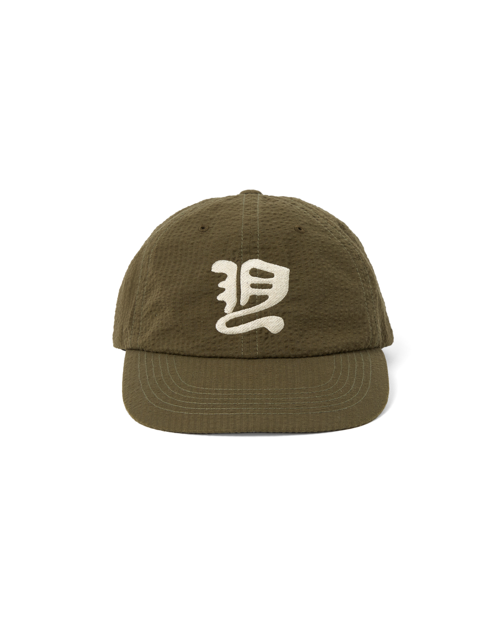 yeseyesee - Y.E.S Washed Seersucker Cap (Olive) product image 2 | TRAB K-Fashion Australia